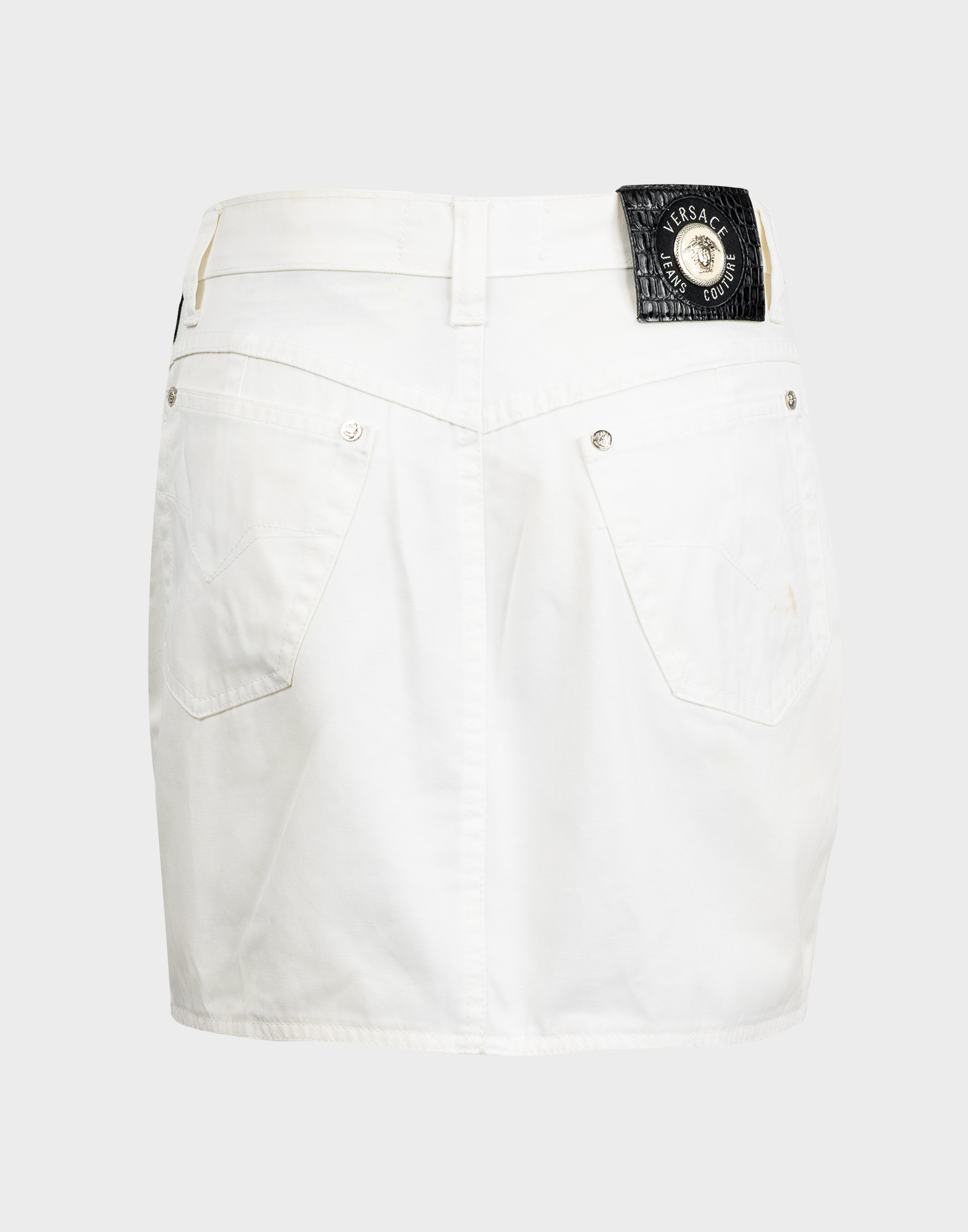 Versace Jeans Couture - 90s white pencil skirt - Image 2