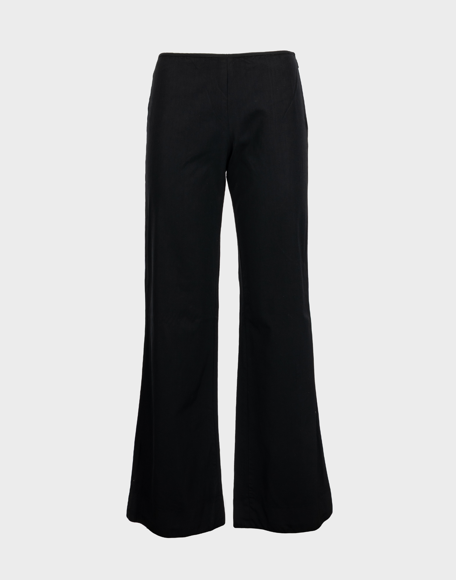 pantaloni neri jean paul gaultier a zampa