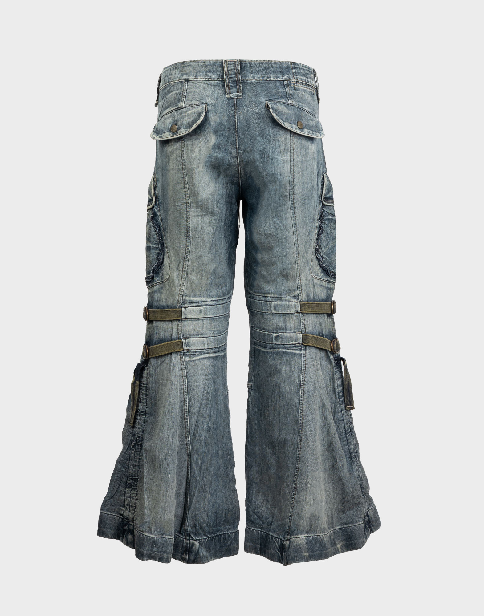 Marithe Francois Girbaud - 2000s cargo flare trousers - Image 2