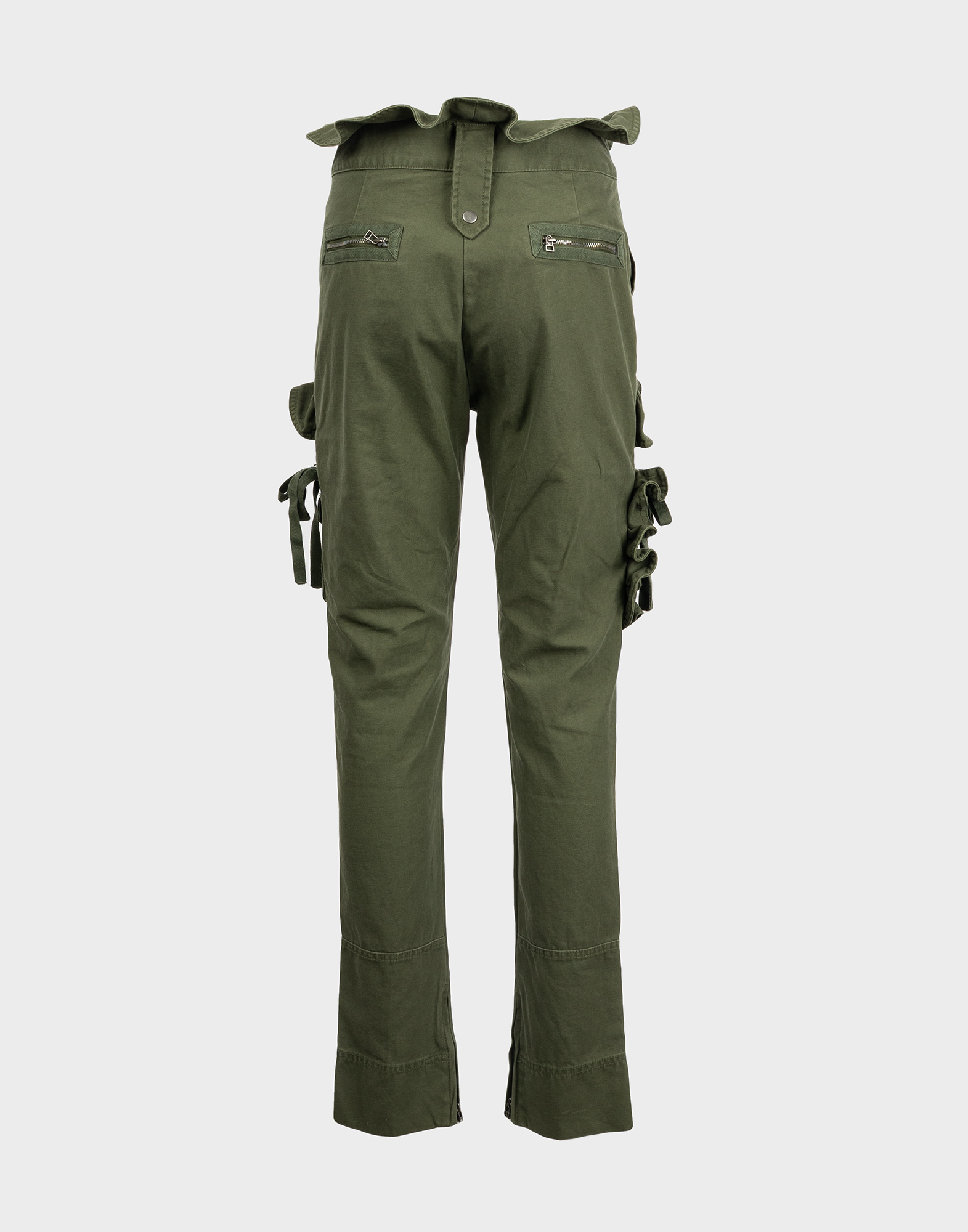 Valentino x Gap - 2000s Cargo trousers with ruffles - Image 2