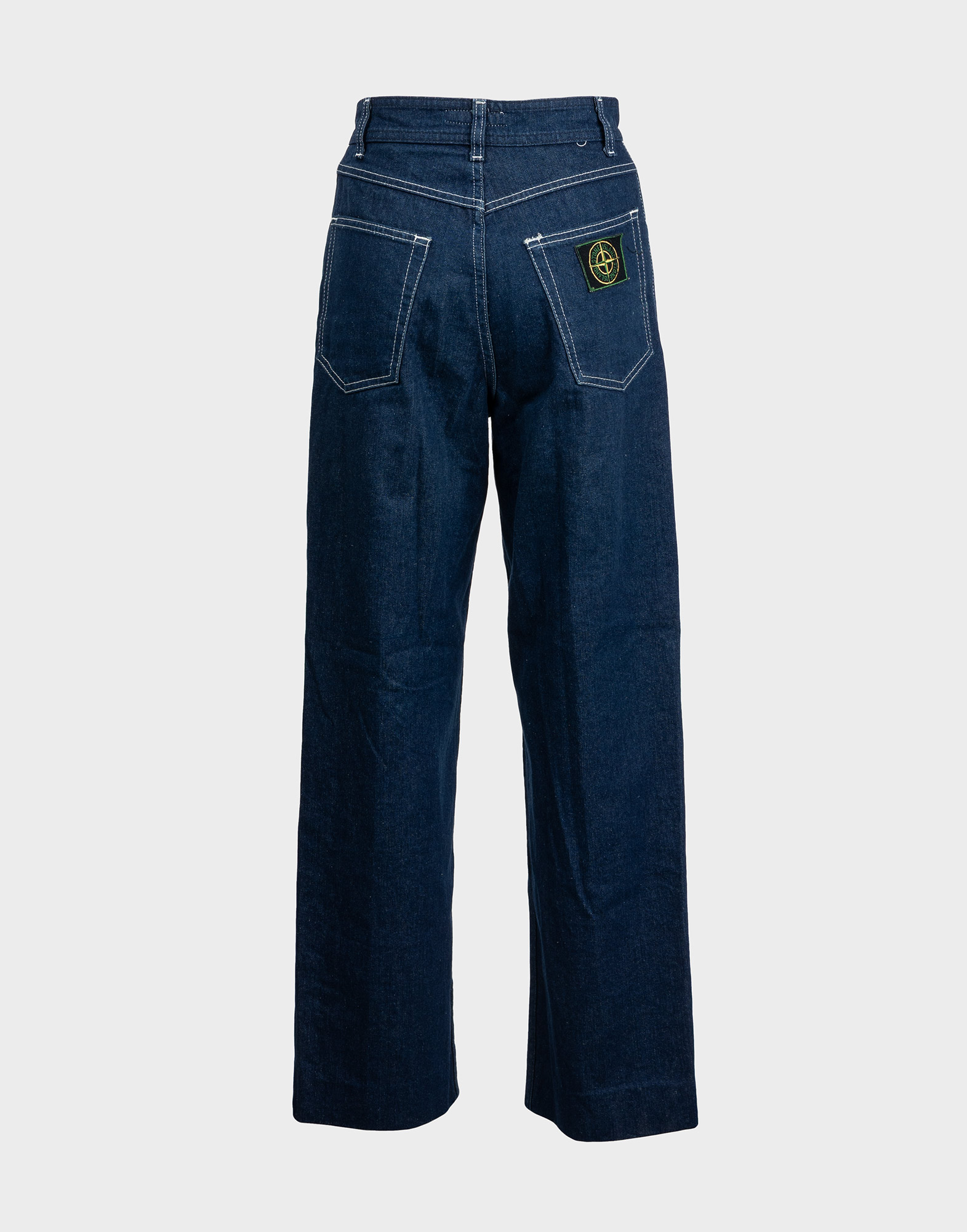 Stone Island - Pantaloni in denim scuro da donna - immagine 2