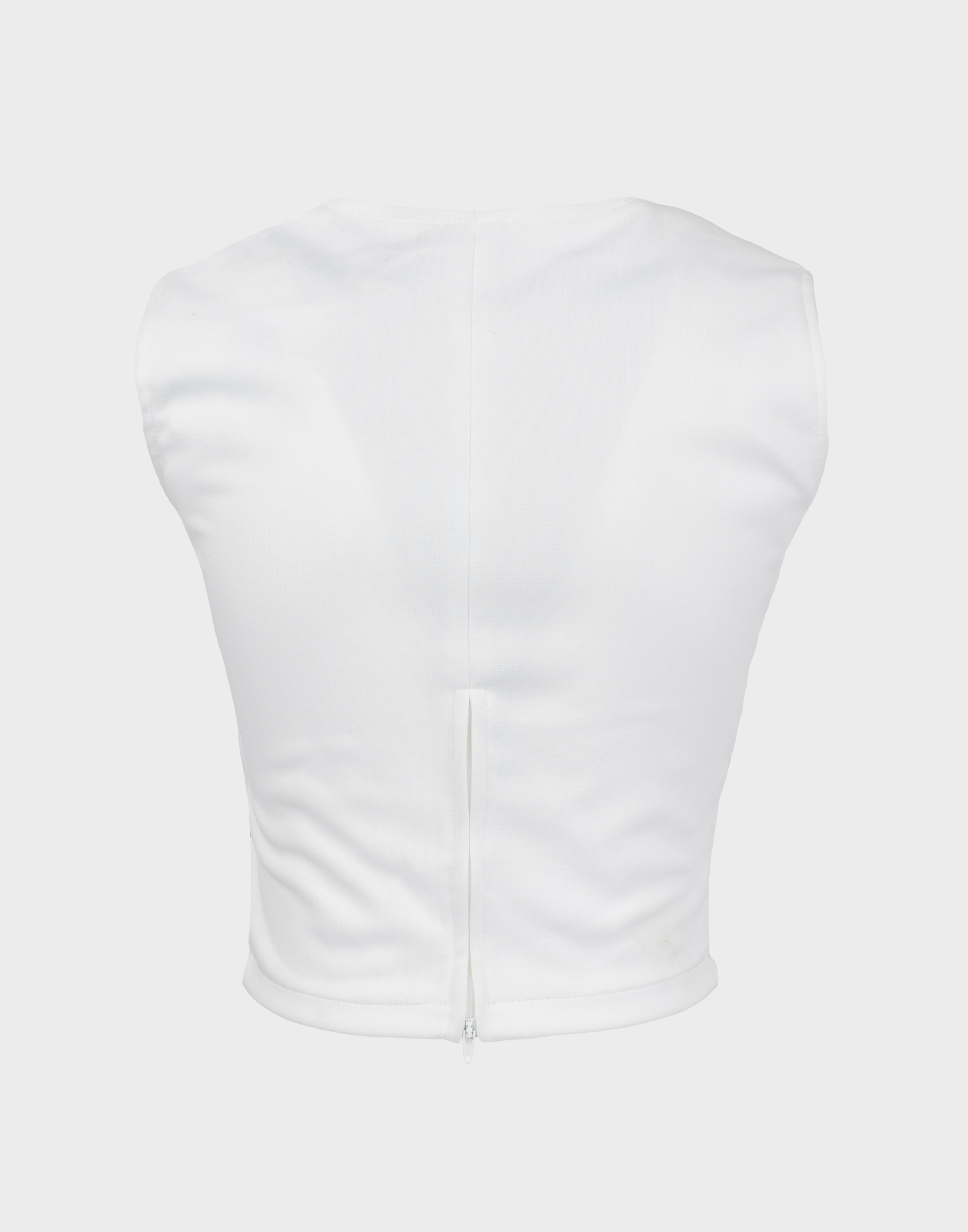 Vintage - Top da cheerleader bianco "BMS" - immagine 2