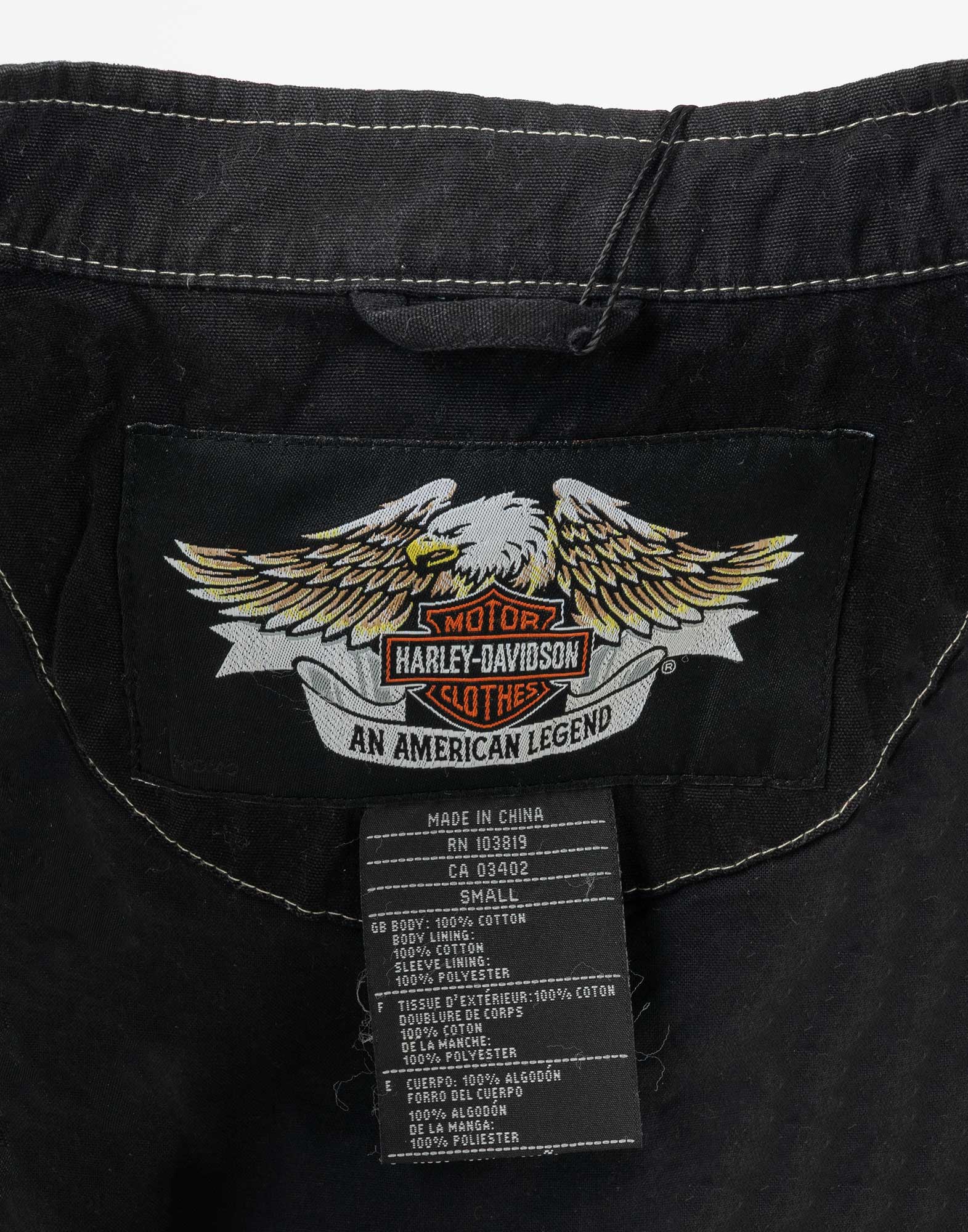Harley Davidson - Giubbotto nero in 100% cotone  - immagine 3