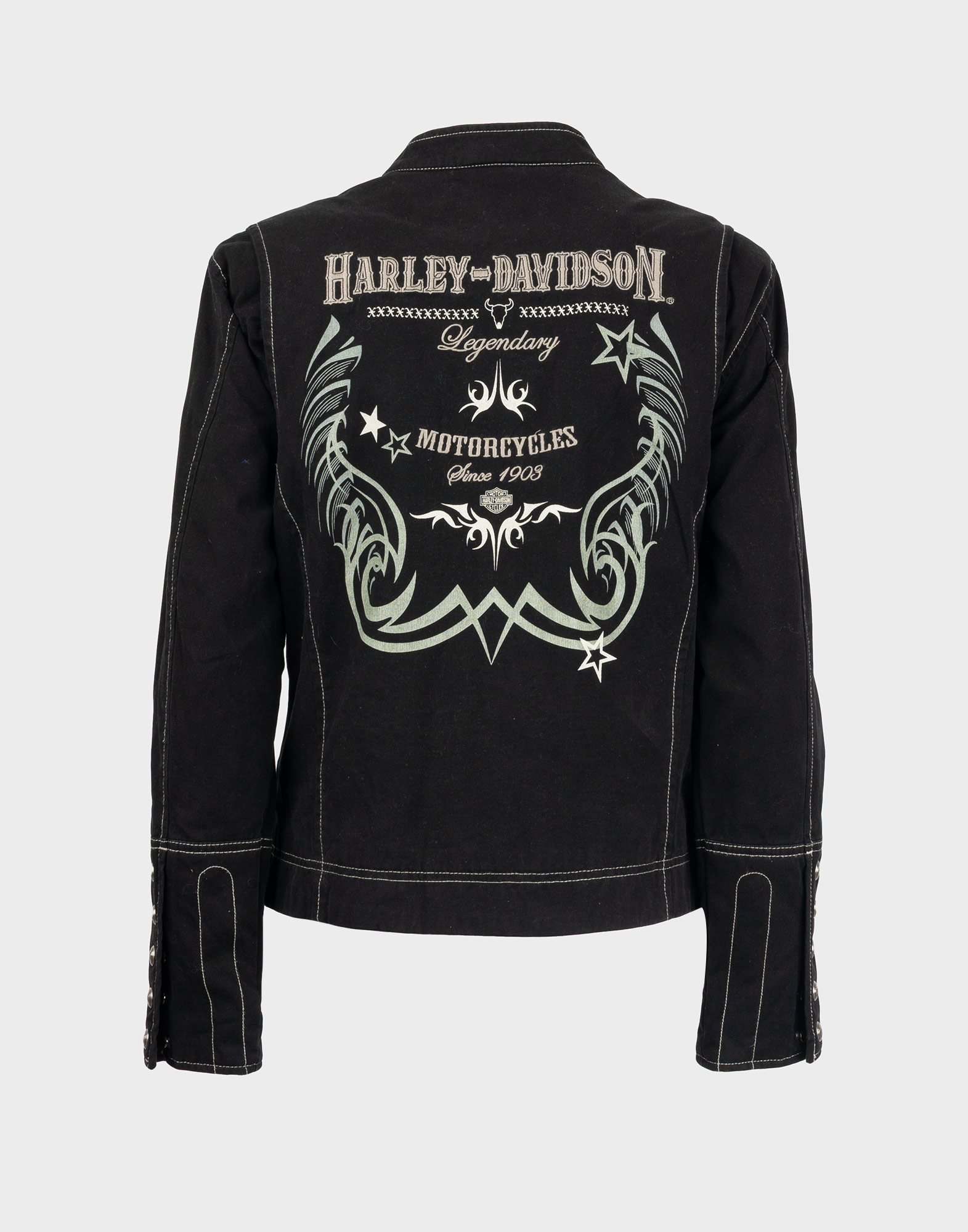 Harley Davidson - Giubbotto nero in 100% cotone  - immagine 2