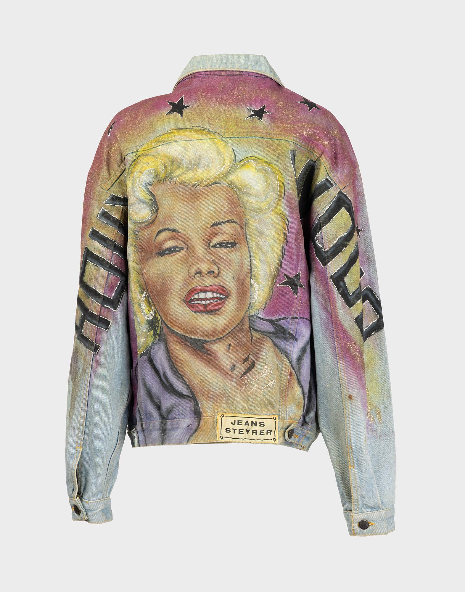 Vintage - Giubbotto di jeans dipinto - immagine 2