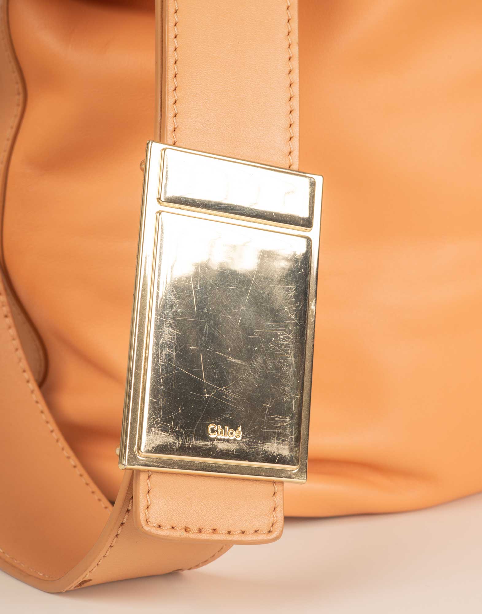 Chloe - Taupe Baylee two-tone bag - Image 5