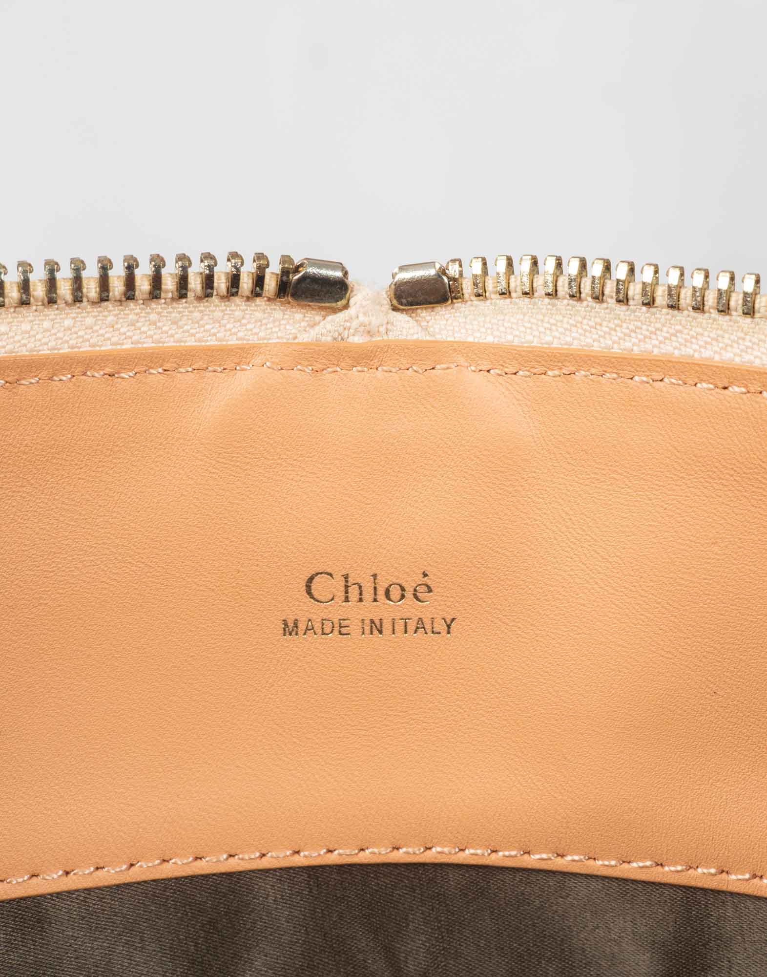 Chloe - Taupe Baylee two-tone bag - Image 8