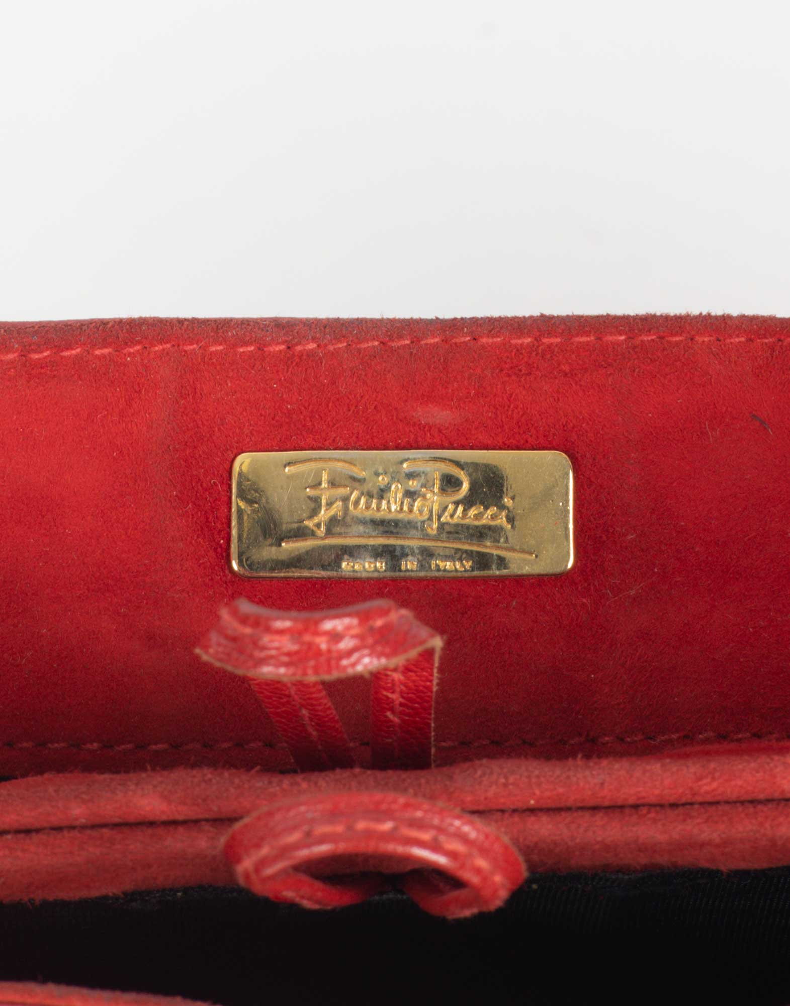 Emilio Pucci - 80s red shoulder bag - Image 9