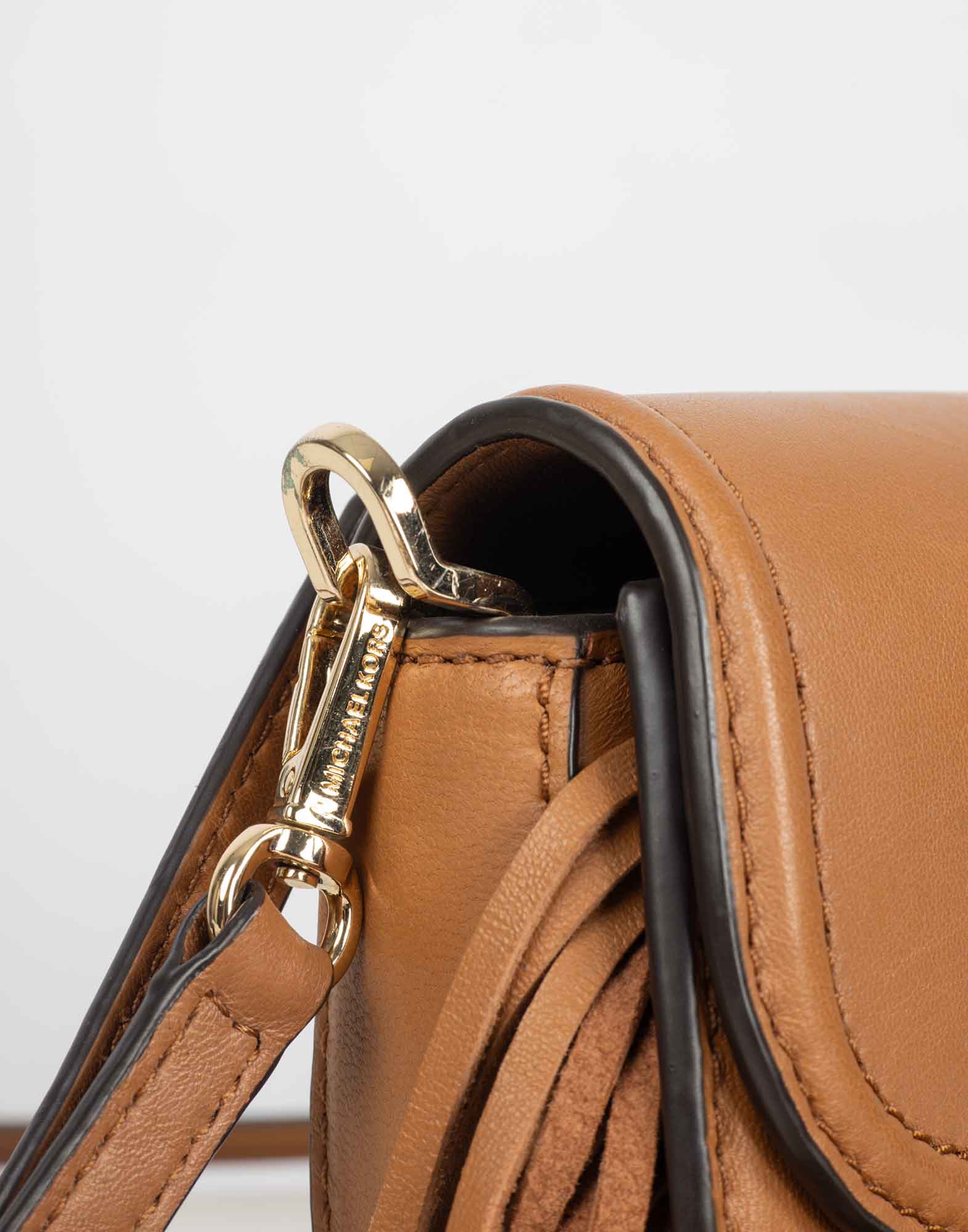 Michael Kors - Borsa marrone con frange in pelle - immagine 7