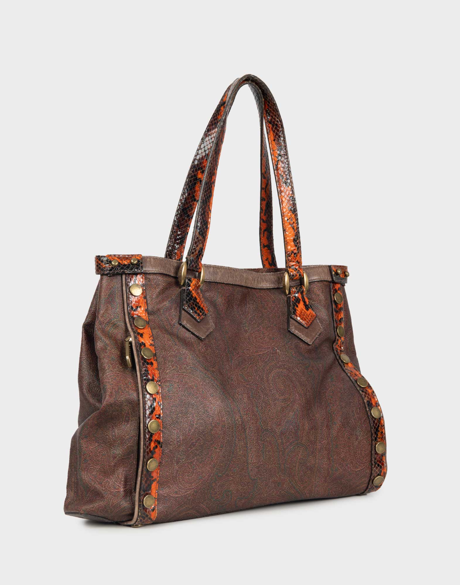 Etro - 2000s brown paisley bag - Image 2