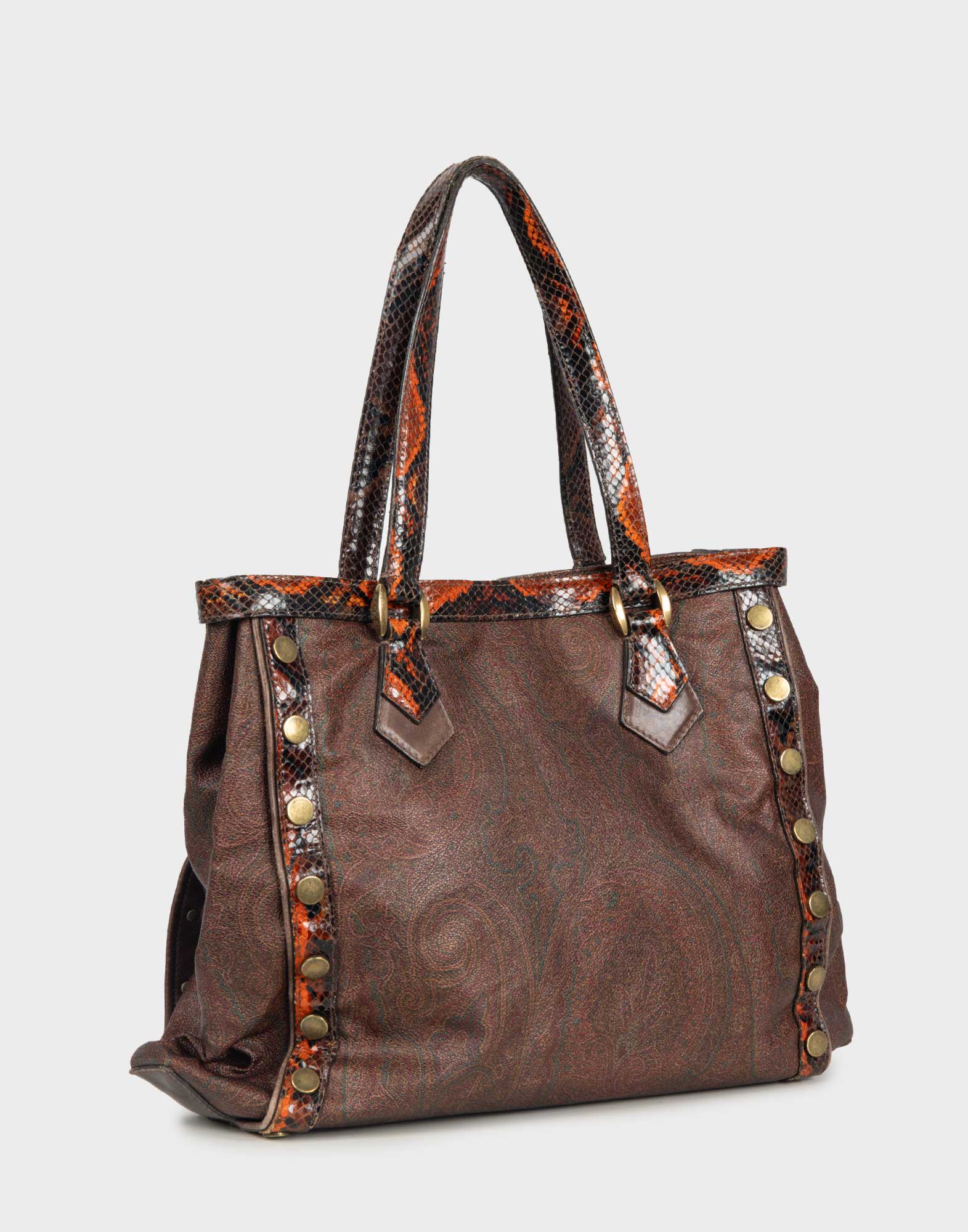 Etro - 2000s brown paisley bag - Image 3