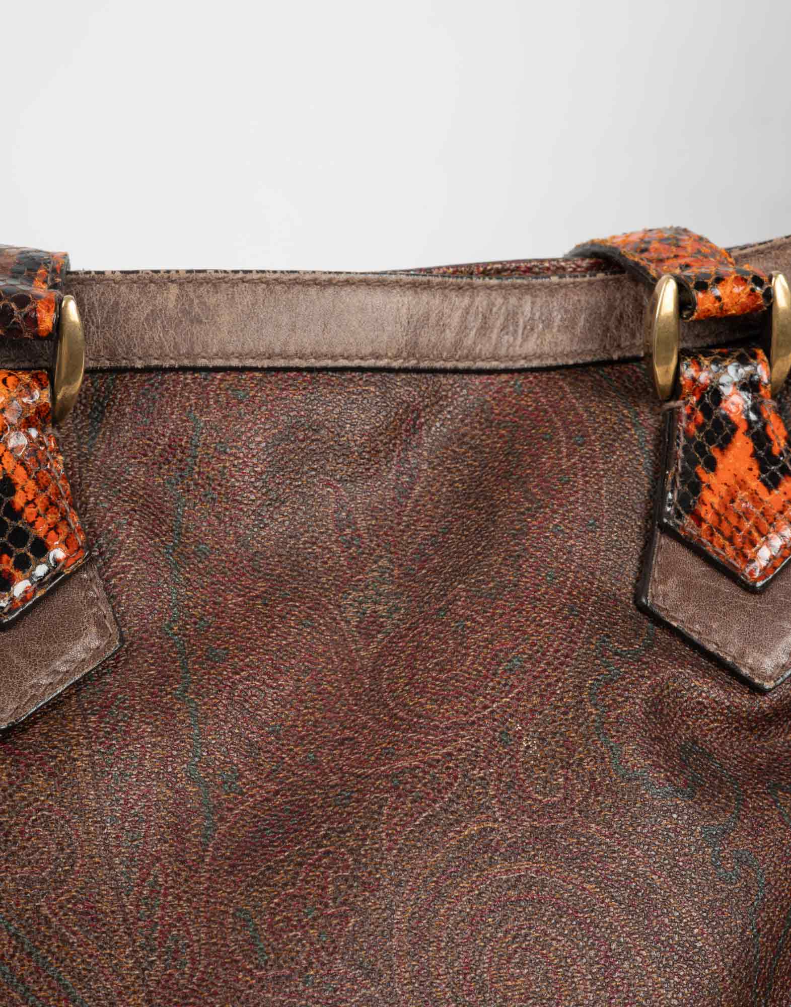 Etro - 2000s brown paisley bag - Image 7