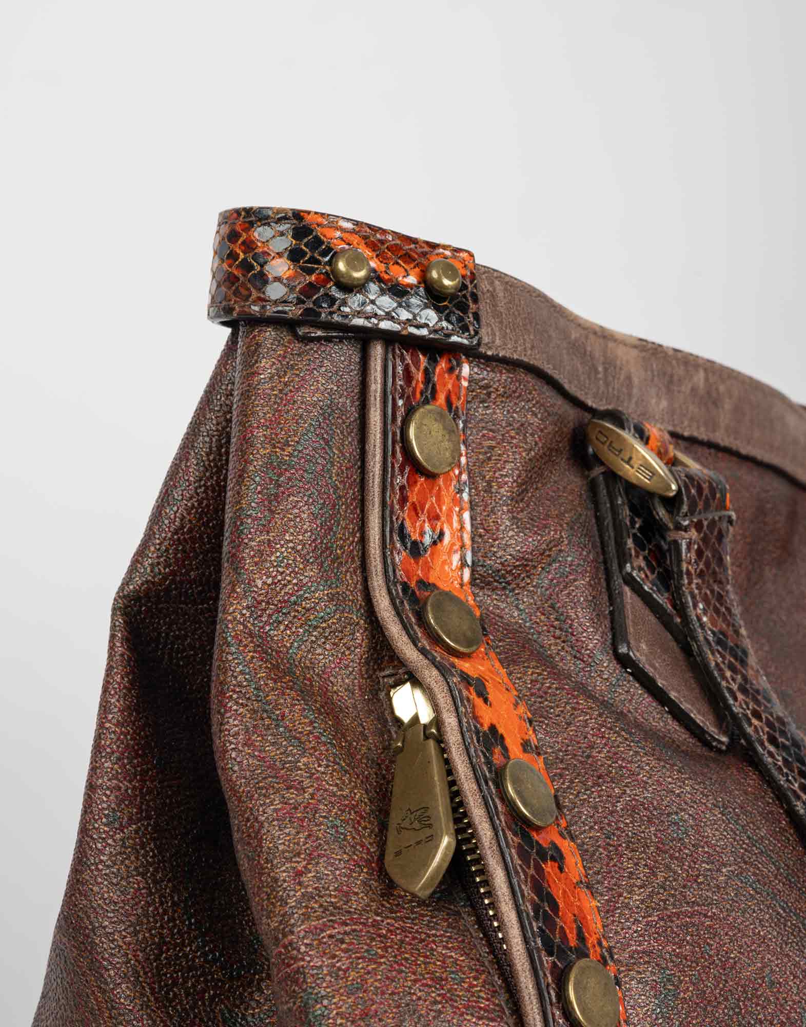 Etro - 2000s brown paisley bag - Image 8