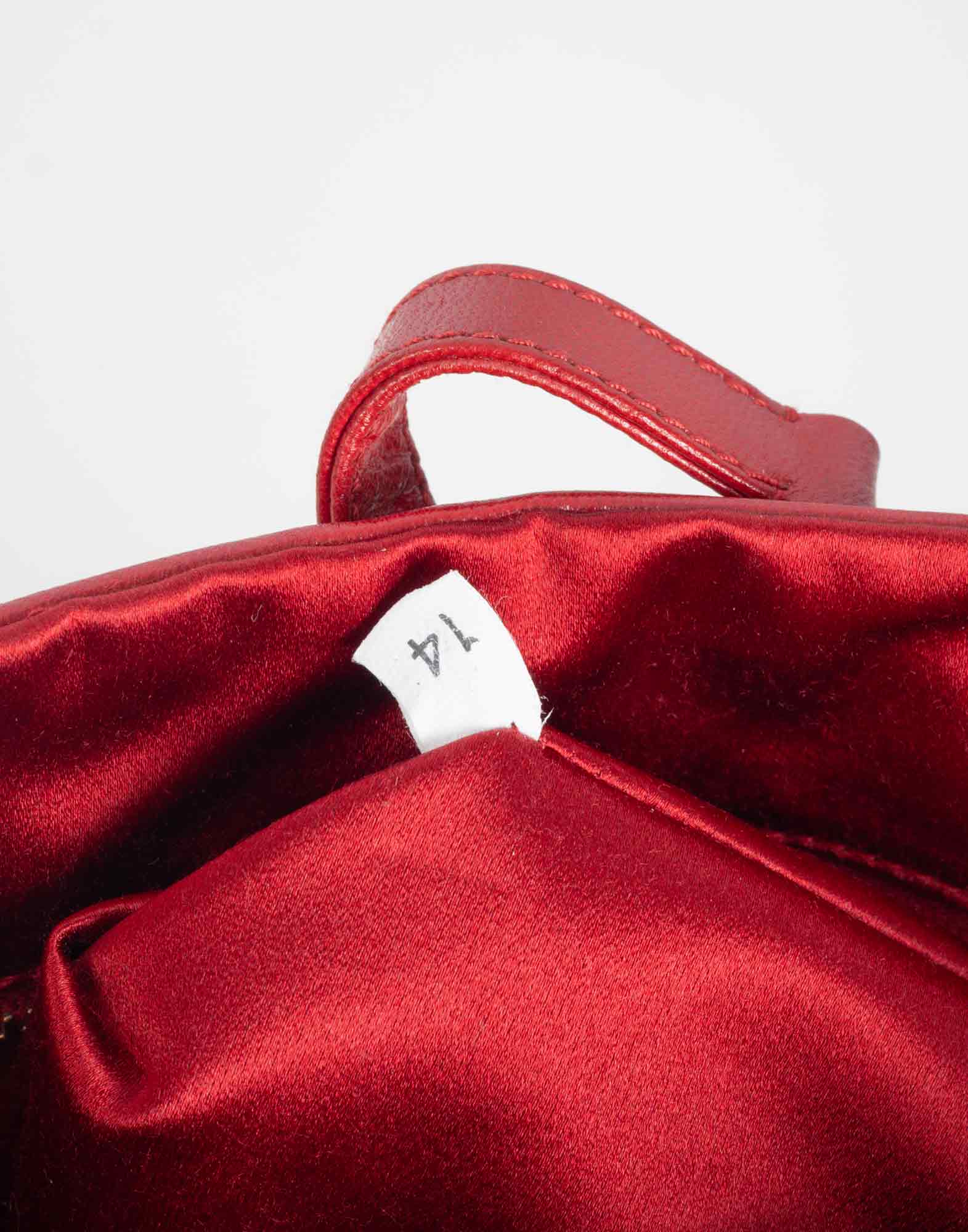 Prada - Borsetta rossa in pelle - immagine 11