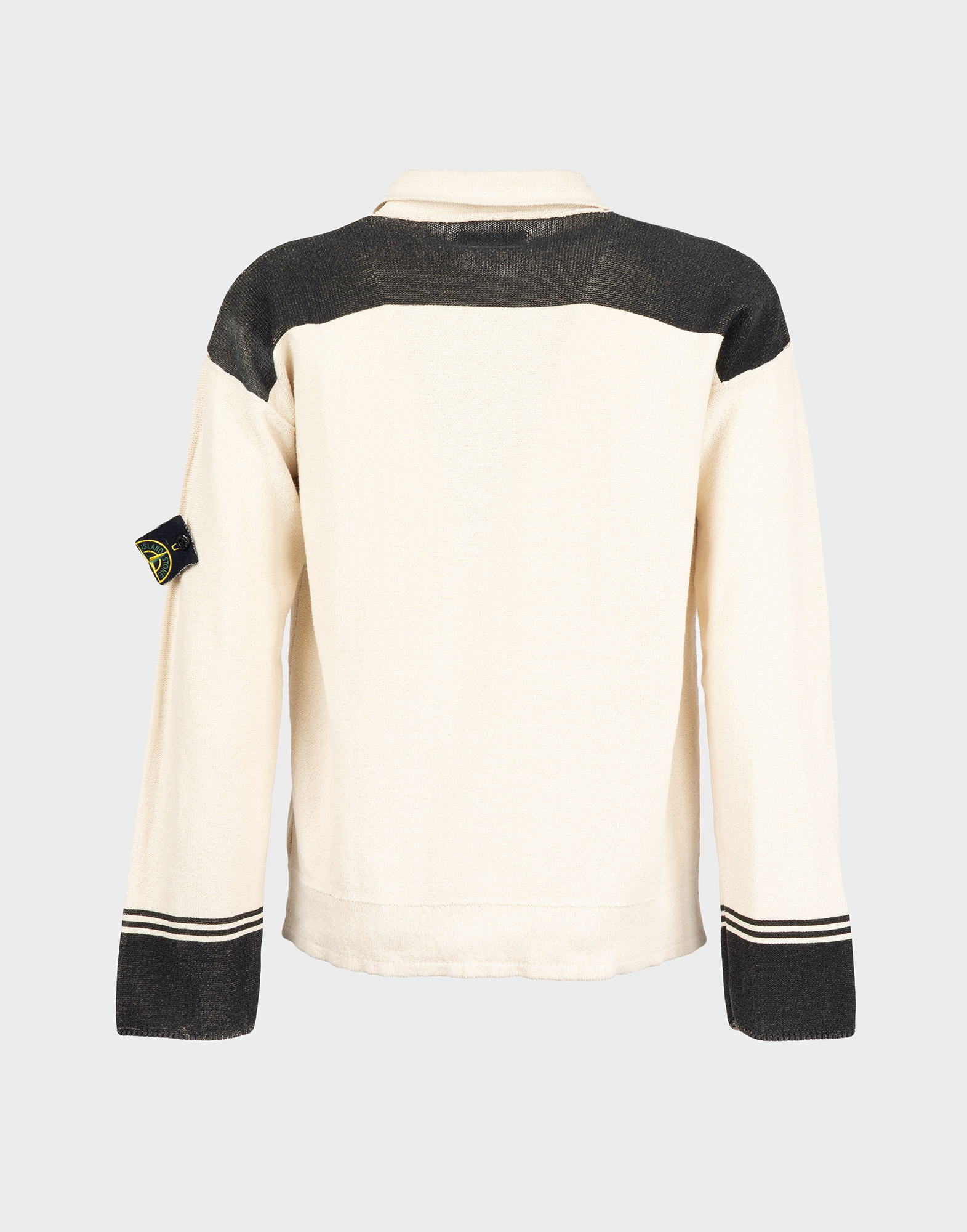 Stone Island - Maglione beige in cotone '90 - immagine 2
