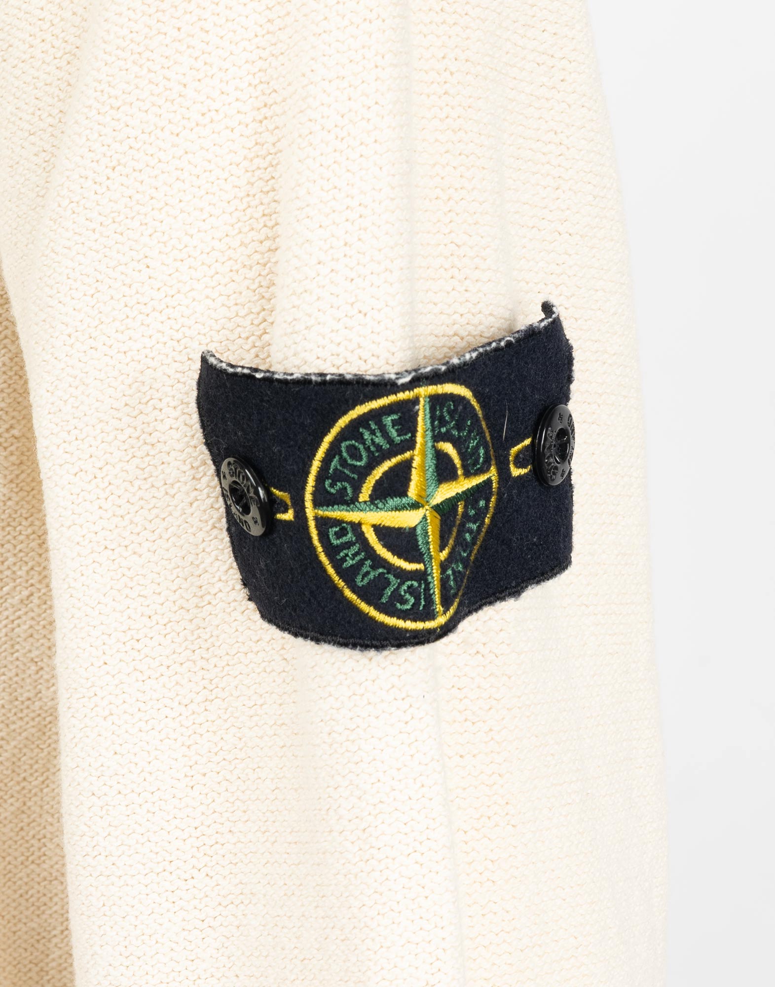 Stone Island - Maglione beige in cotone '90 - immagine 4