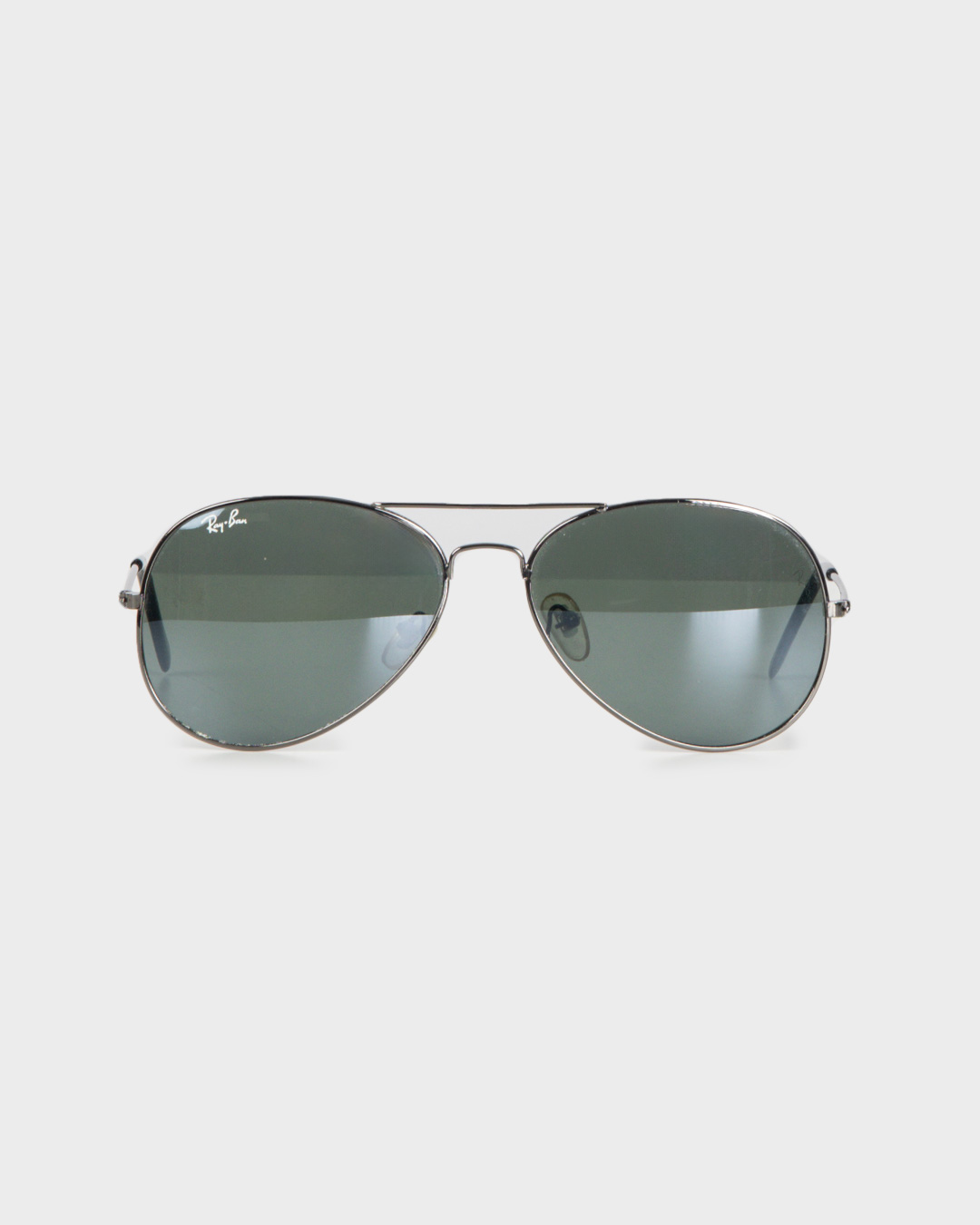 occhiali neri ray-ban con montatura pilot