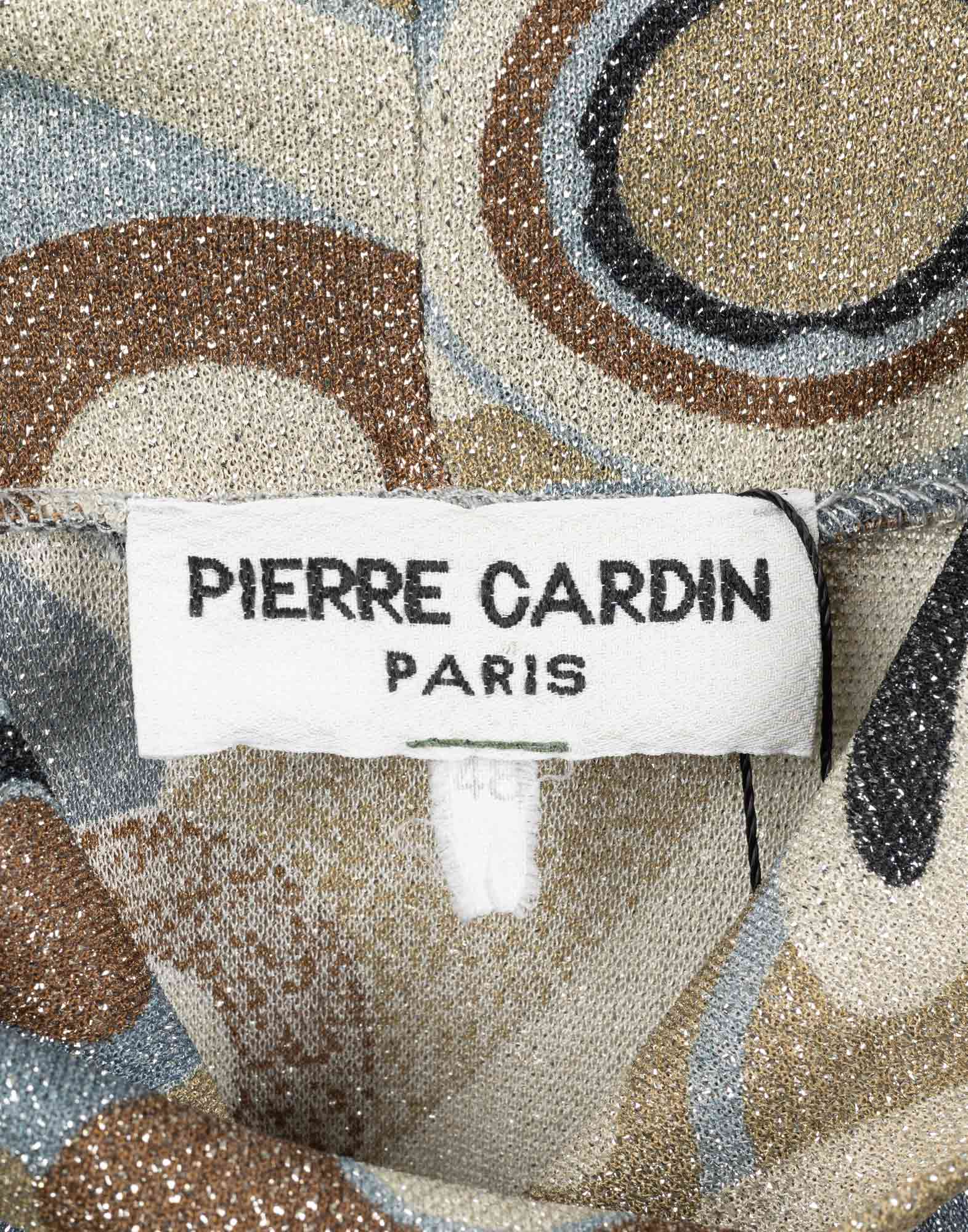 Pierre Cardin - '70s dress geometric patterns - Image 3