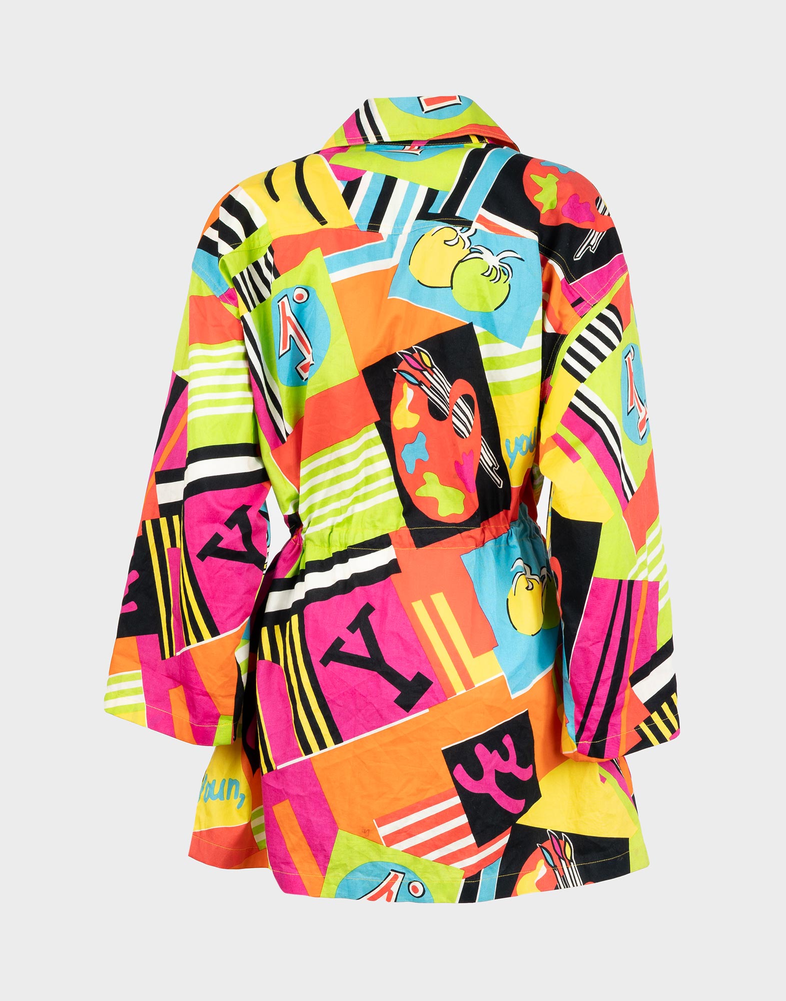 Enrico Coveri - Giubbotto oversize colorato anni '90 - immagine 2
