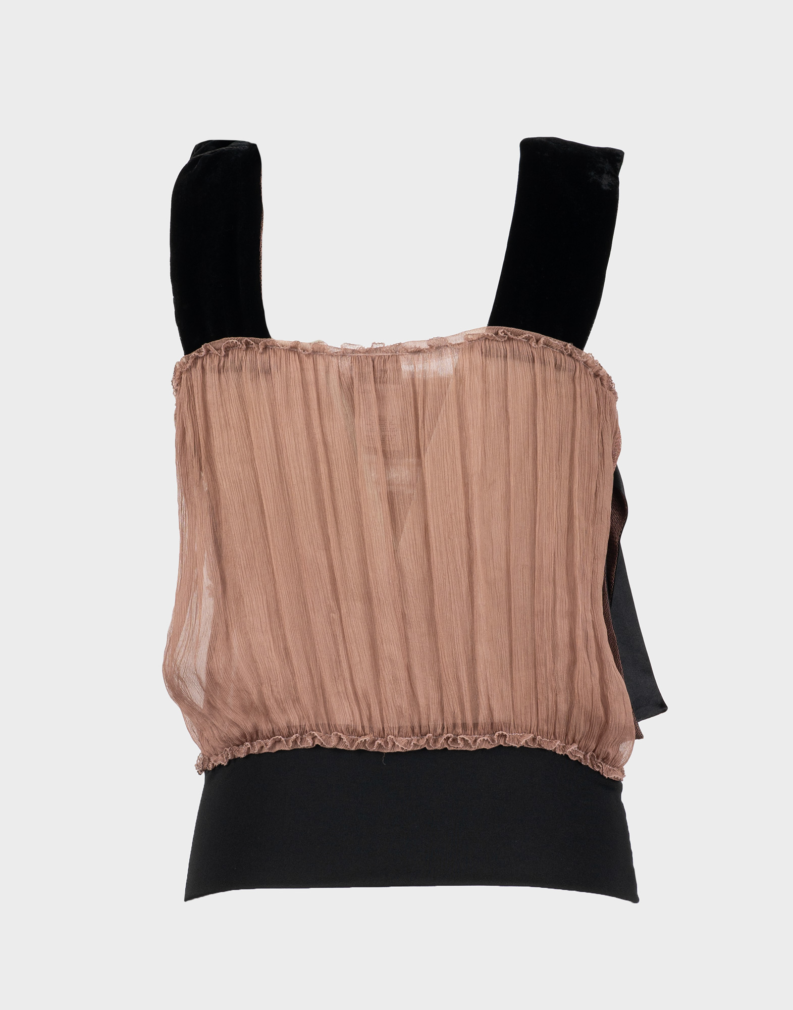 Jean Paul Gaultier - Silk top with '90s ruffles - Image 2