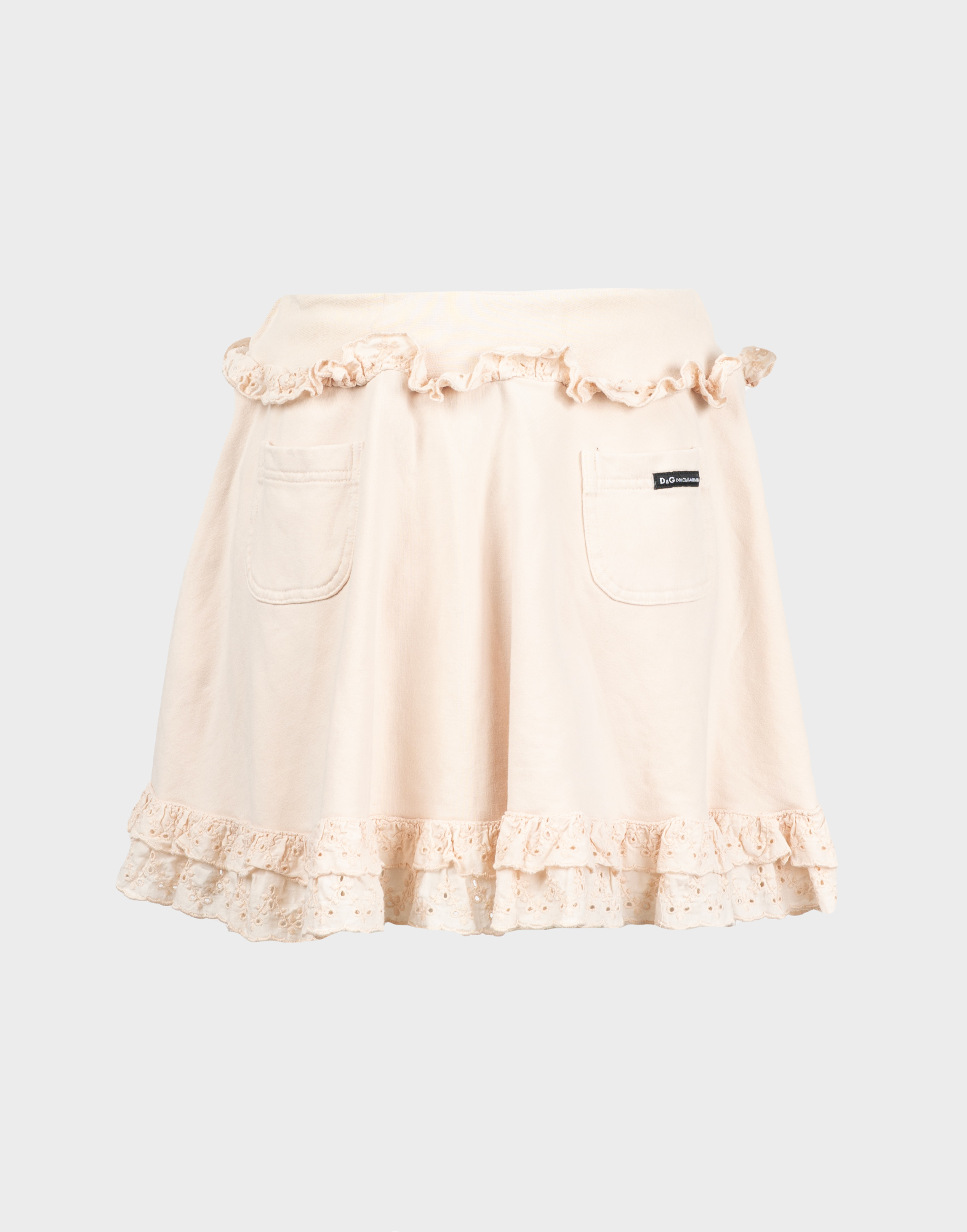 Dolce e Gabbana - Minigonna rosa felpata - immagine 2