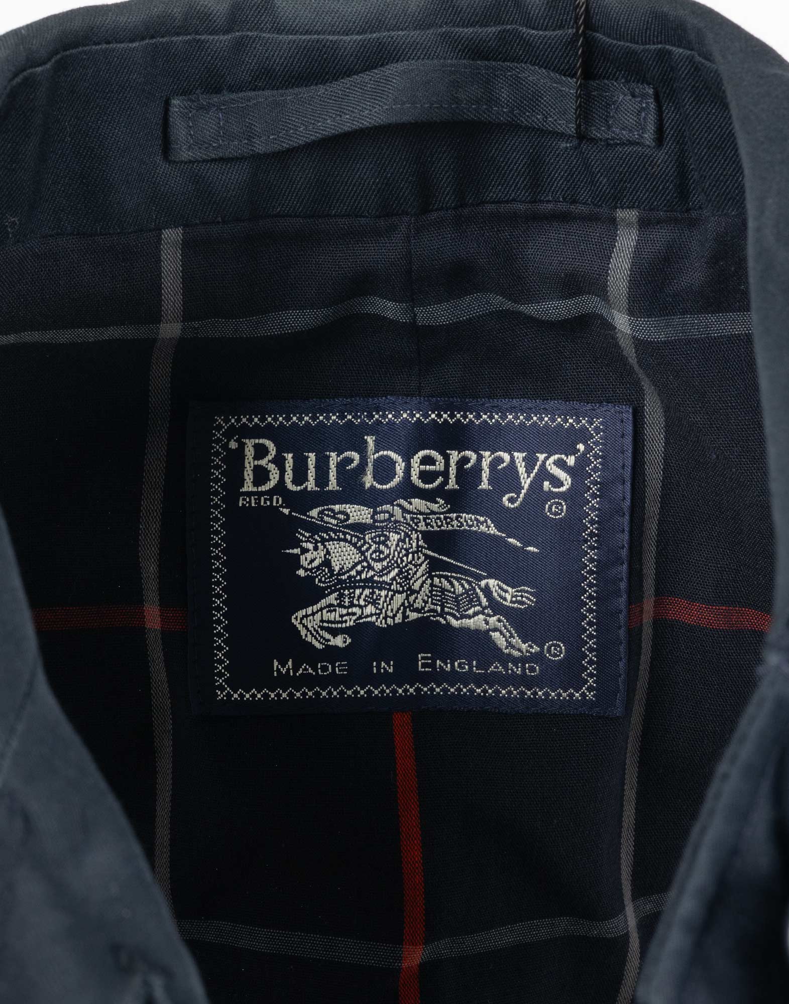 Burberrys - Trench blu in cotone anni '90 - immagine 3
