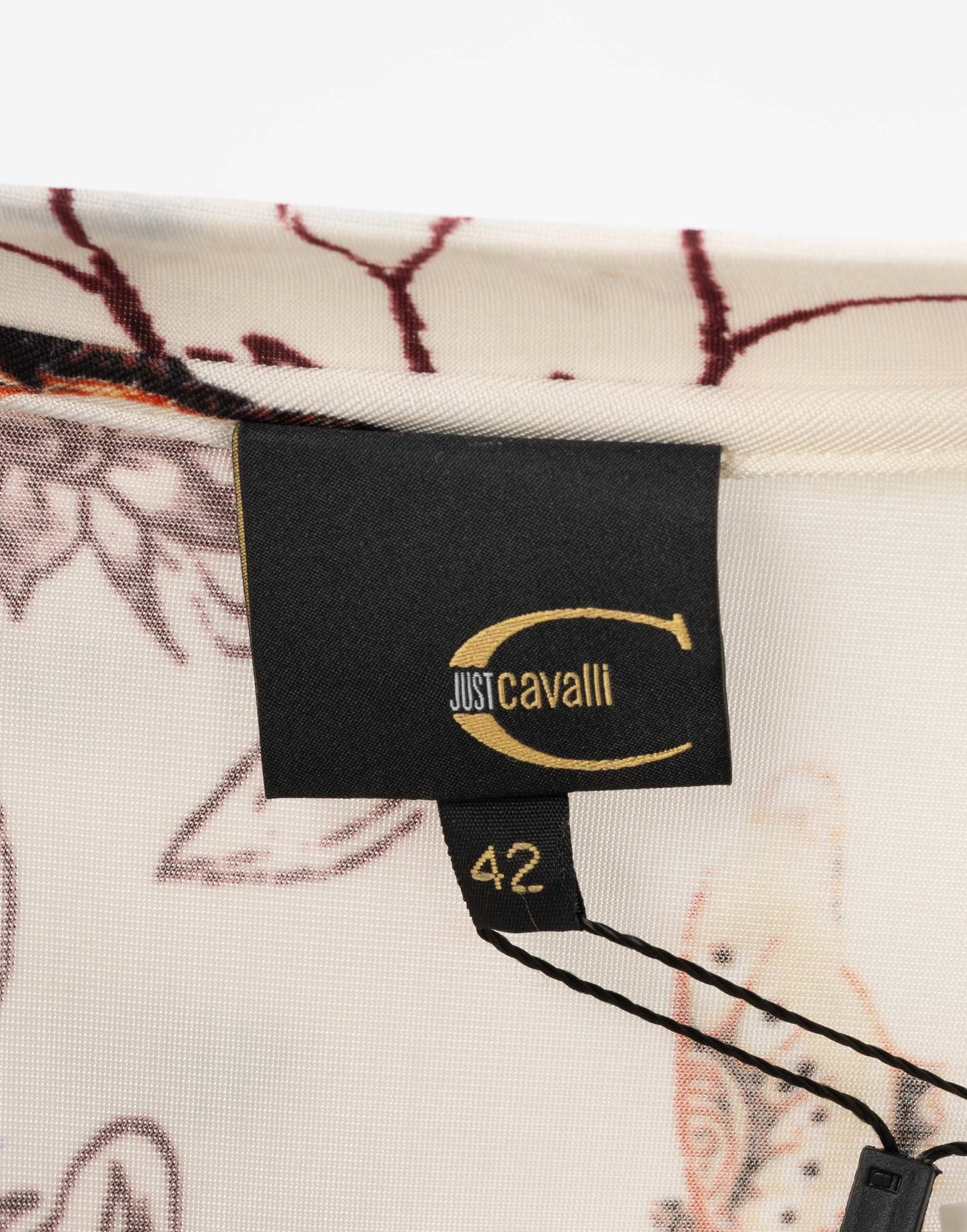 Just Cavalli - Stretch y2k t-shirt paisley pattern - Image 3