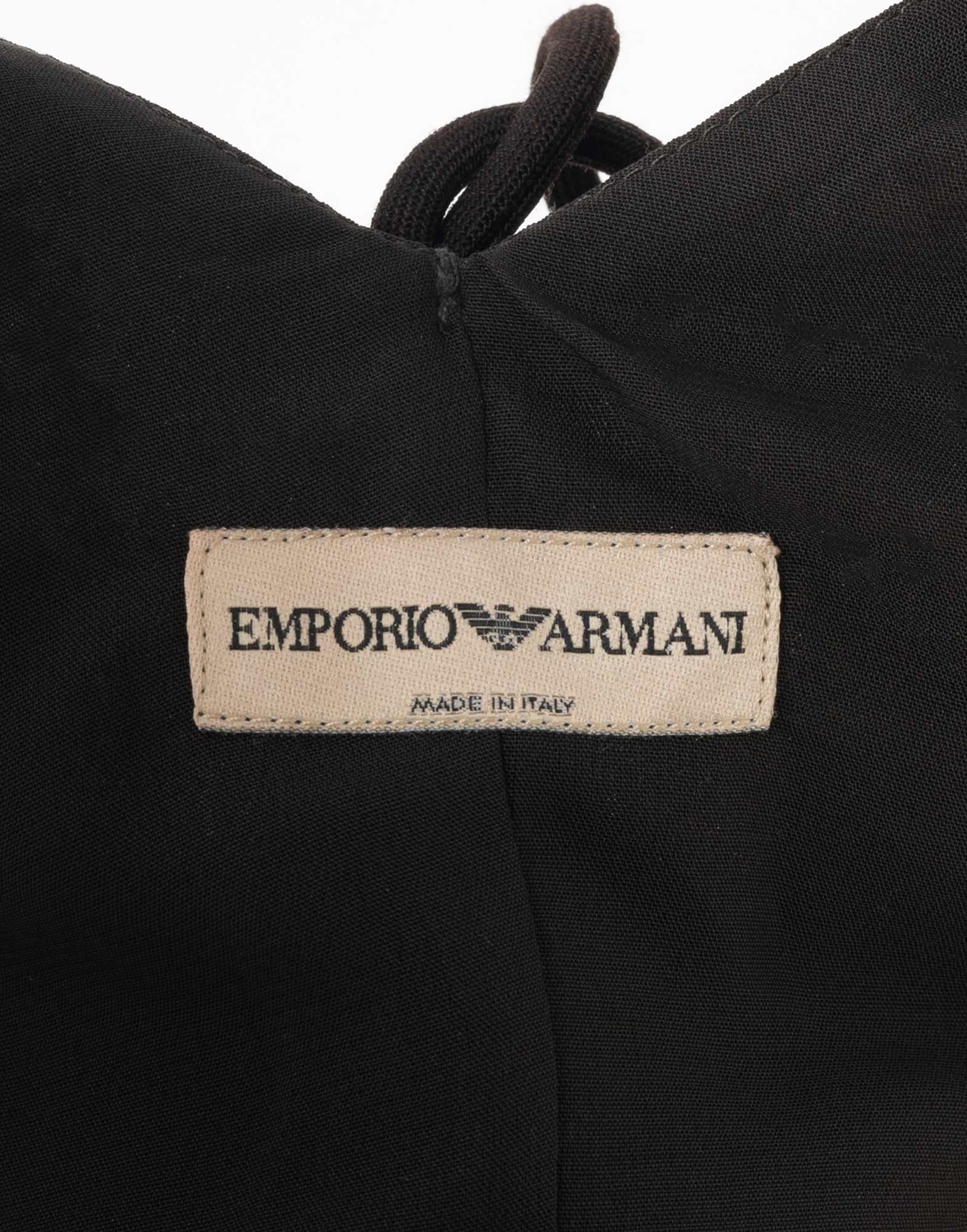 Emporio Armani - Crop top marrone anni '90 - immagine 3