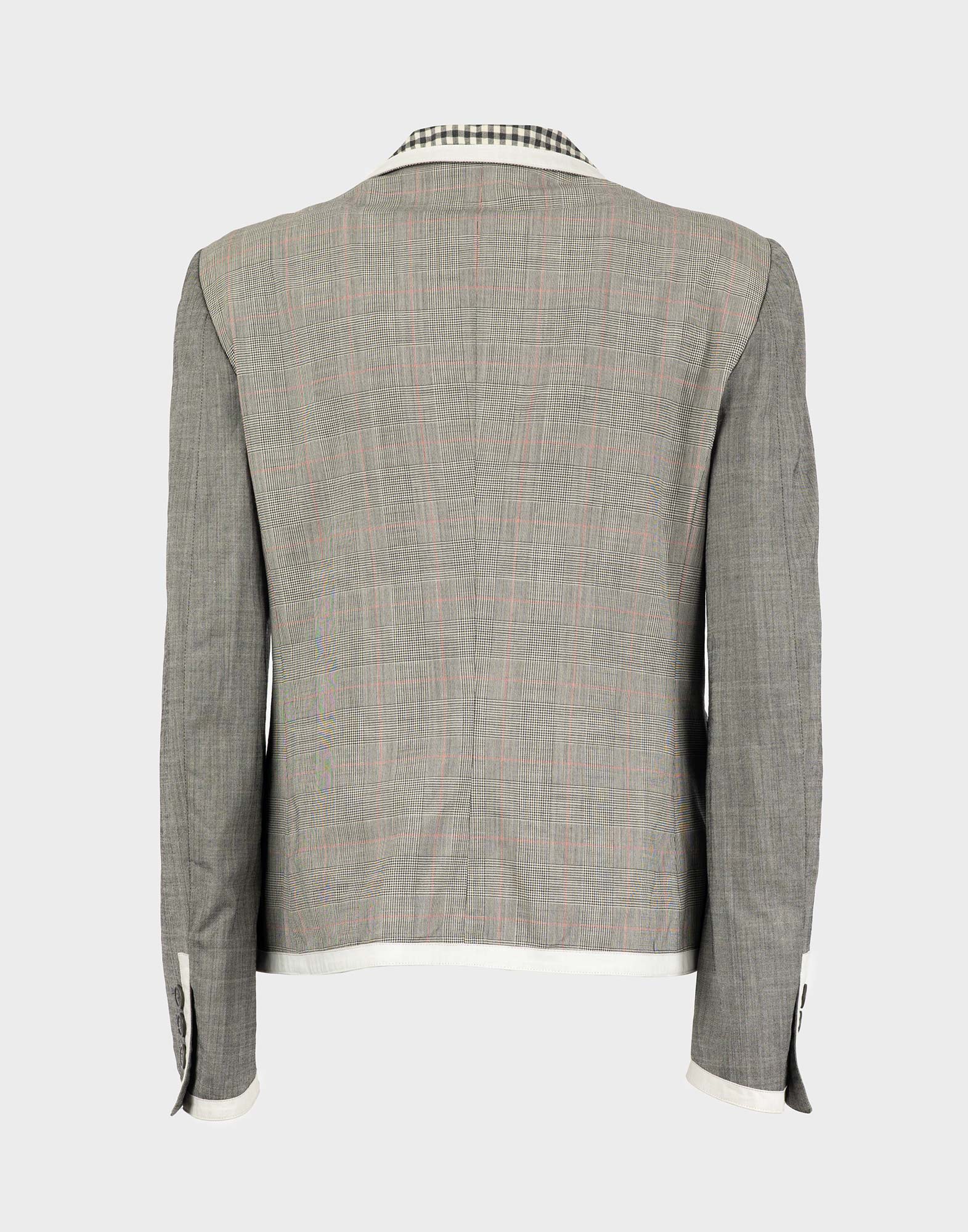 Moschino Cheap and Chic - Grey y2k Checked blazer - Image 2