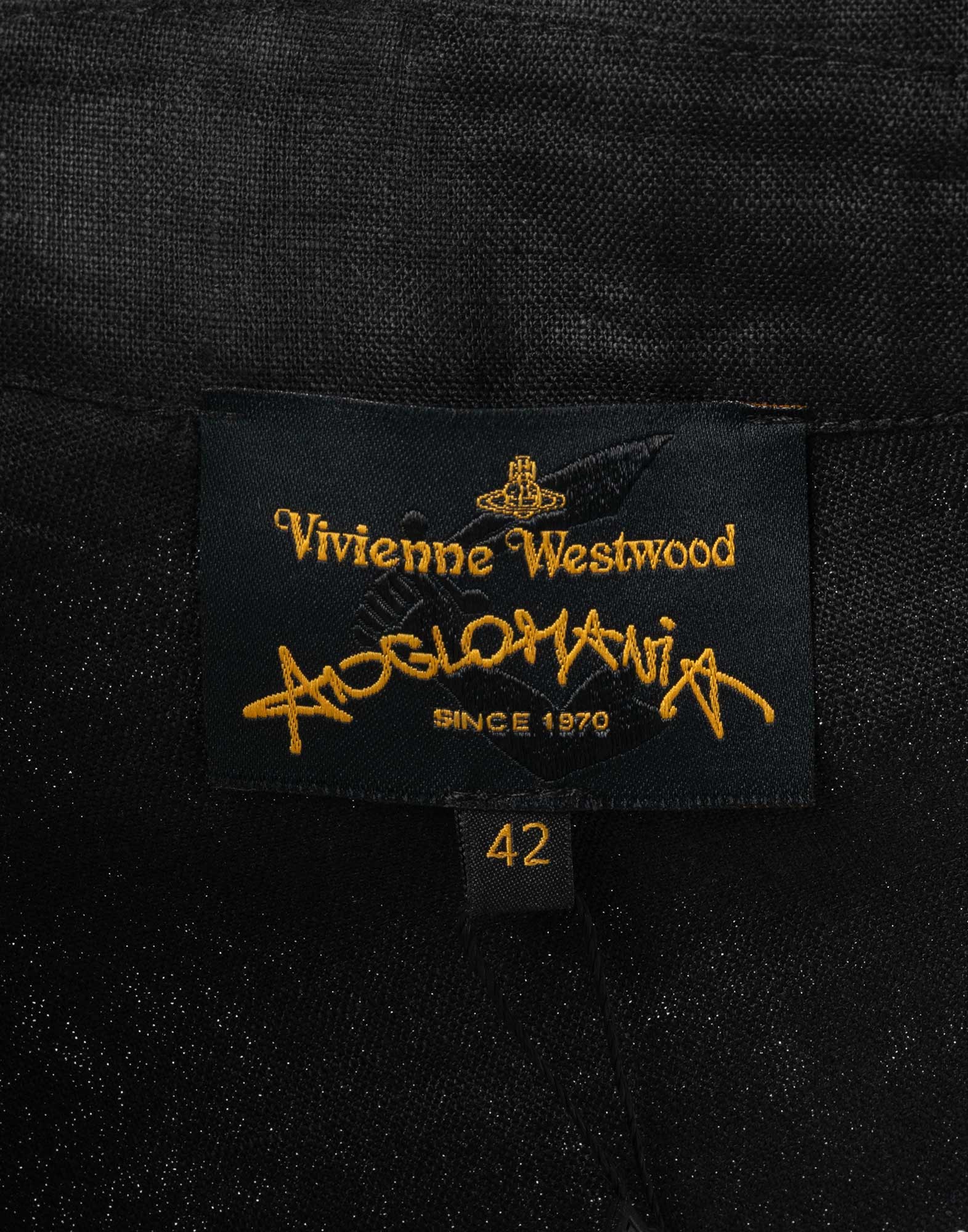 Vivienne Westwood Anglomania - Asymmetrical 90s Black Jacket - Image 3
