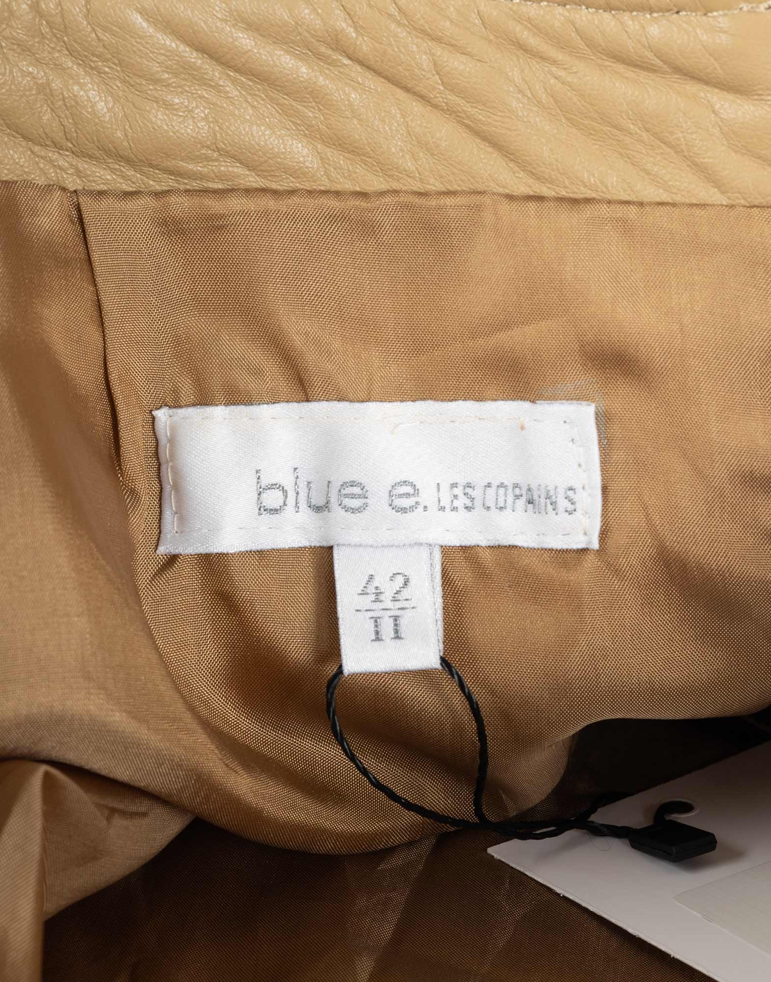 Les Copains - Minigonna beige in pelle 2000 - immagine 3