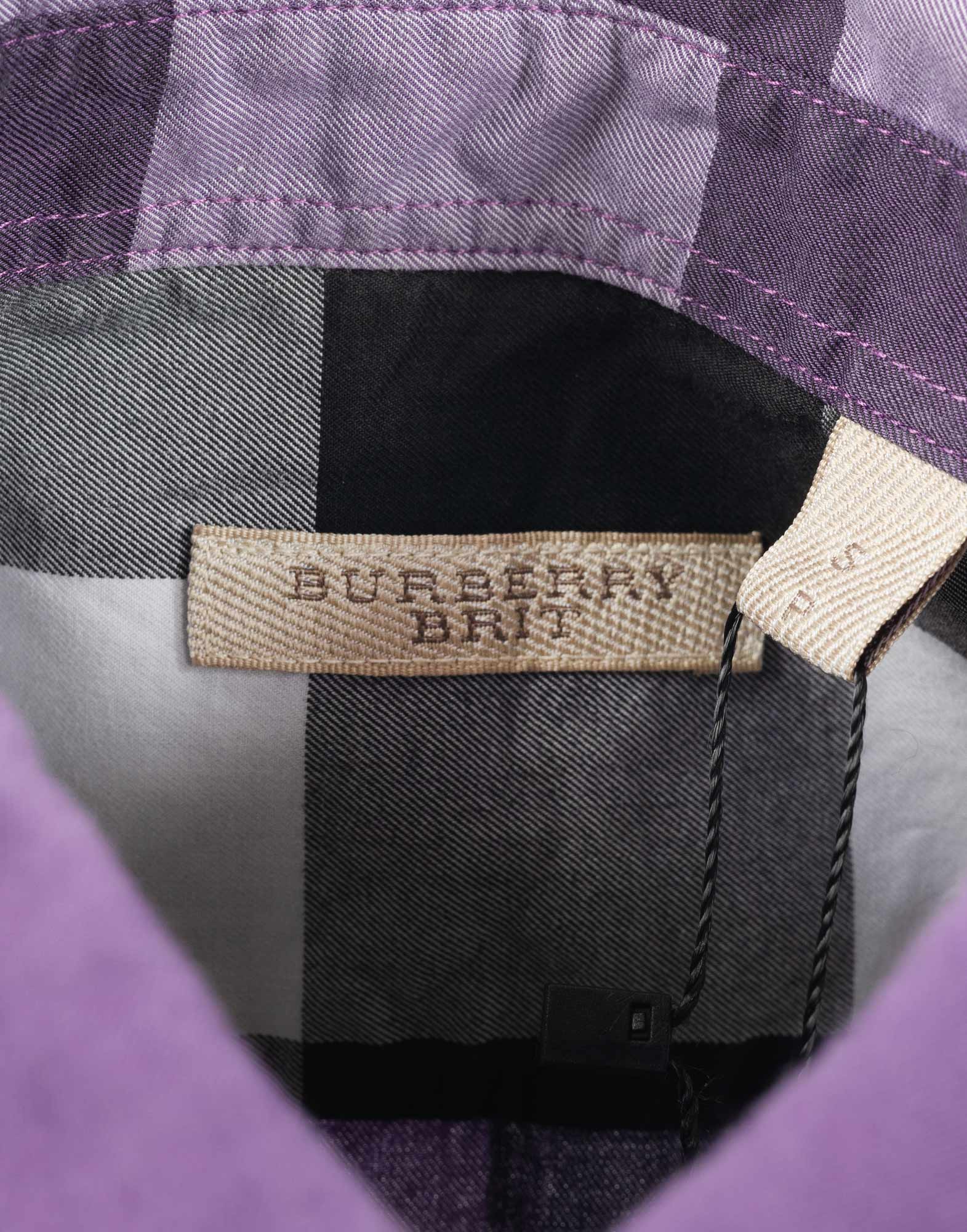 Burberry - Purple 2000s Checked Shirt - Image 3