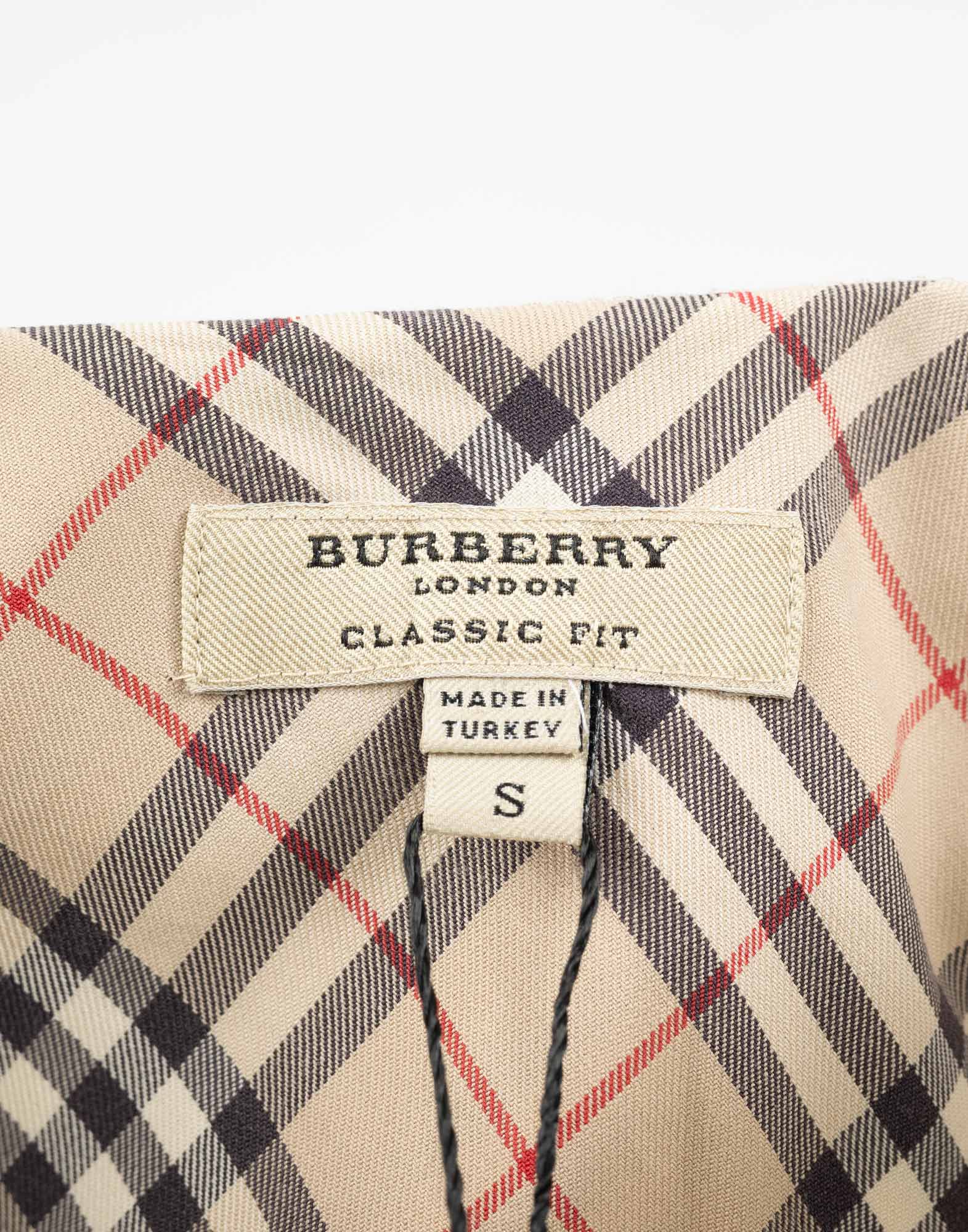 Burberry Brit - Camicia beige a quadri anni '90 - immagine 3
