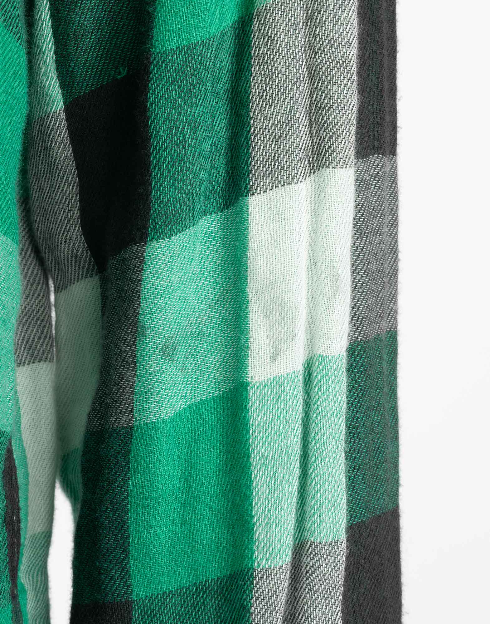 Armani Jeans - Camicia a quadroni verde anni '90 - immagine 4