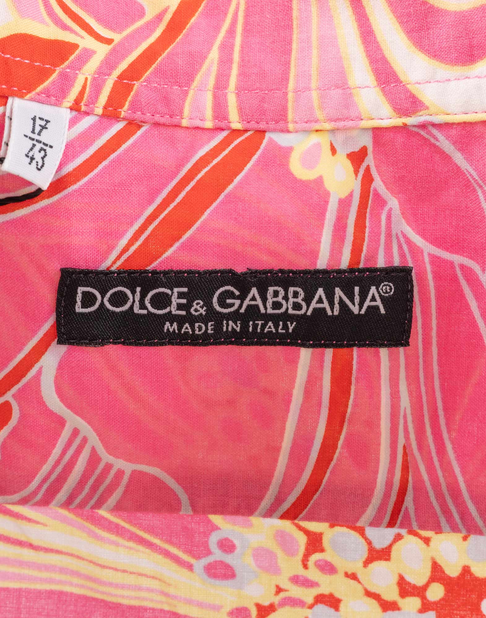 Dolce e Gabbana - Camicia fantasia floreale anni '90 - immagine 3