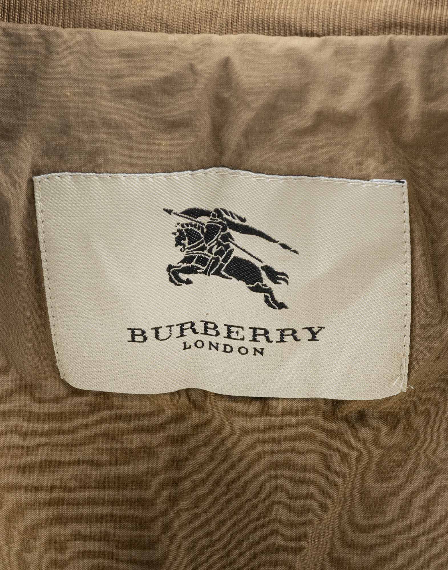 Burberry London - Giacca monopetto marrone in cotone - immagine 3