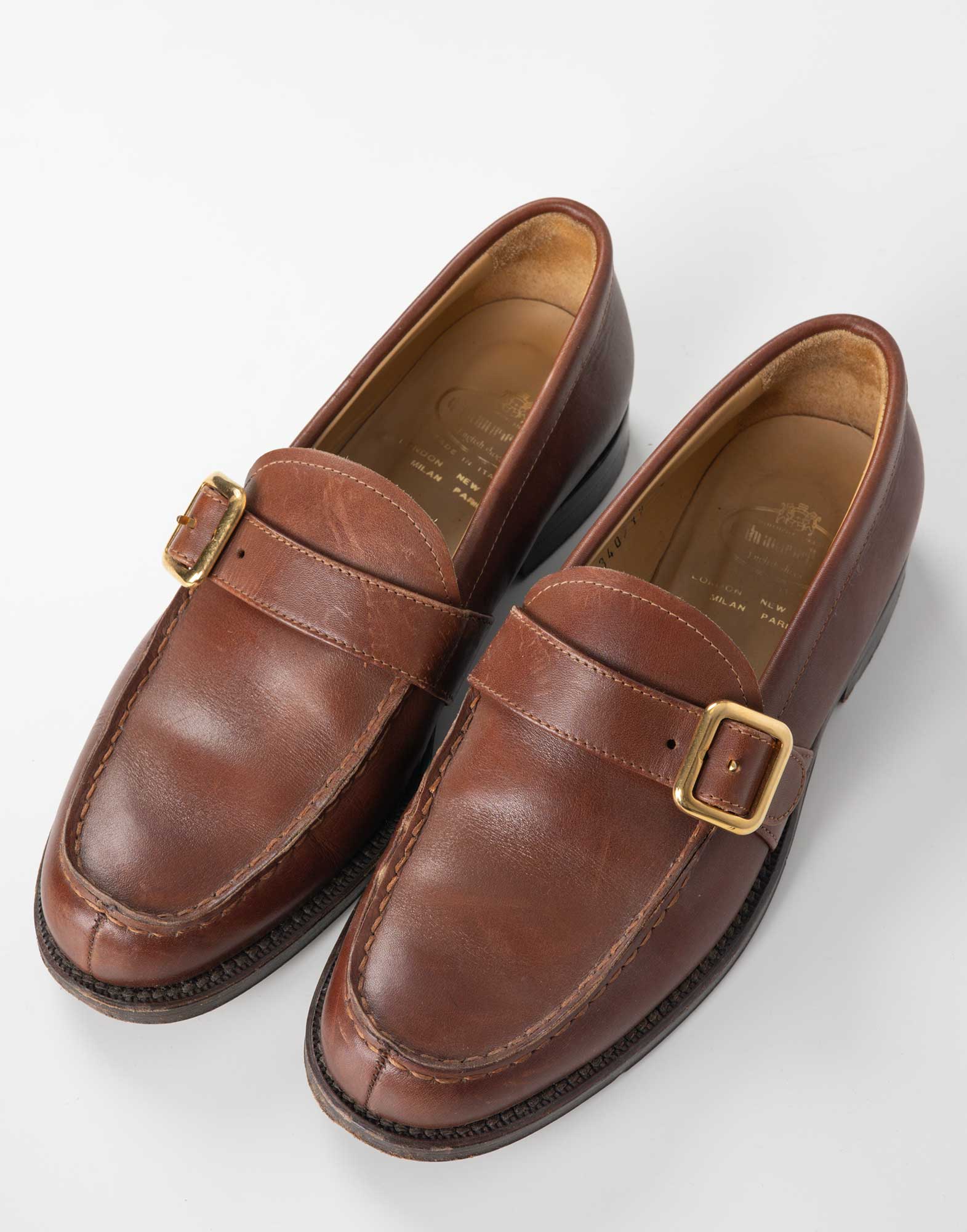 最新人気 brown 90s leather Collection Millesime | loafers Church's 靴