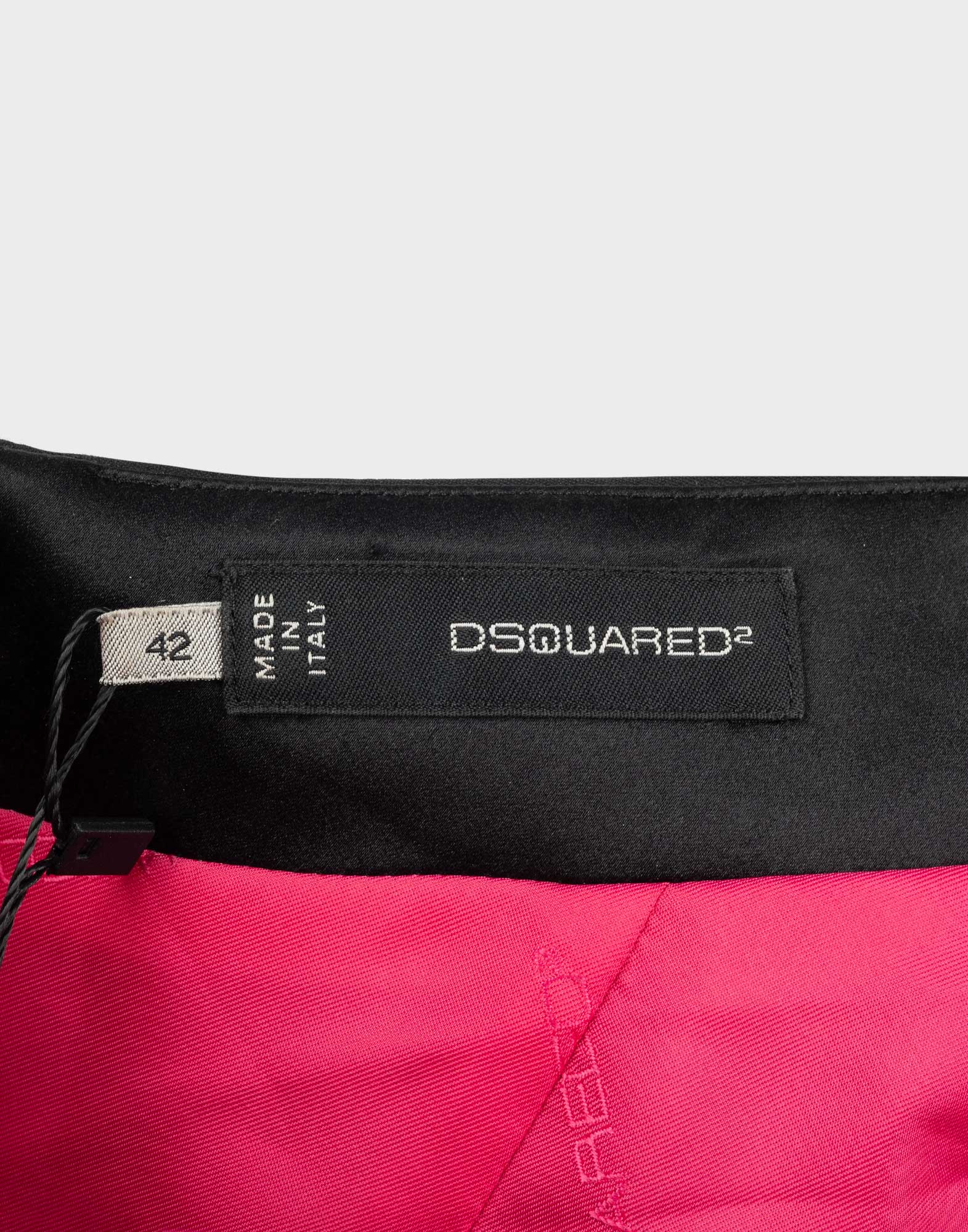 Dsquared2 - Vestito nero da sera in cotone - immagine 3