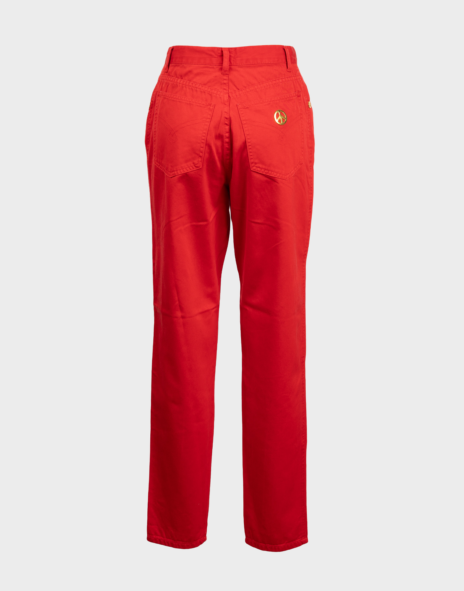 Moschino Jeans - Pantaloni rossi in cotone vita alta '80 - immagine 2