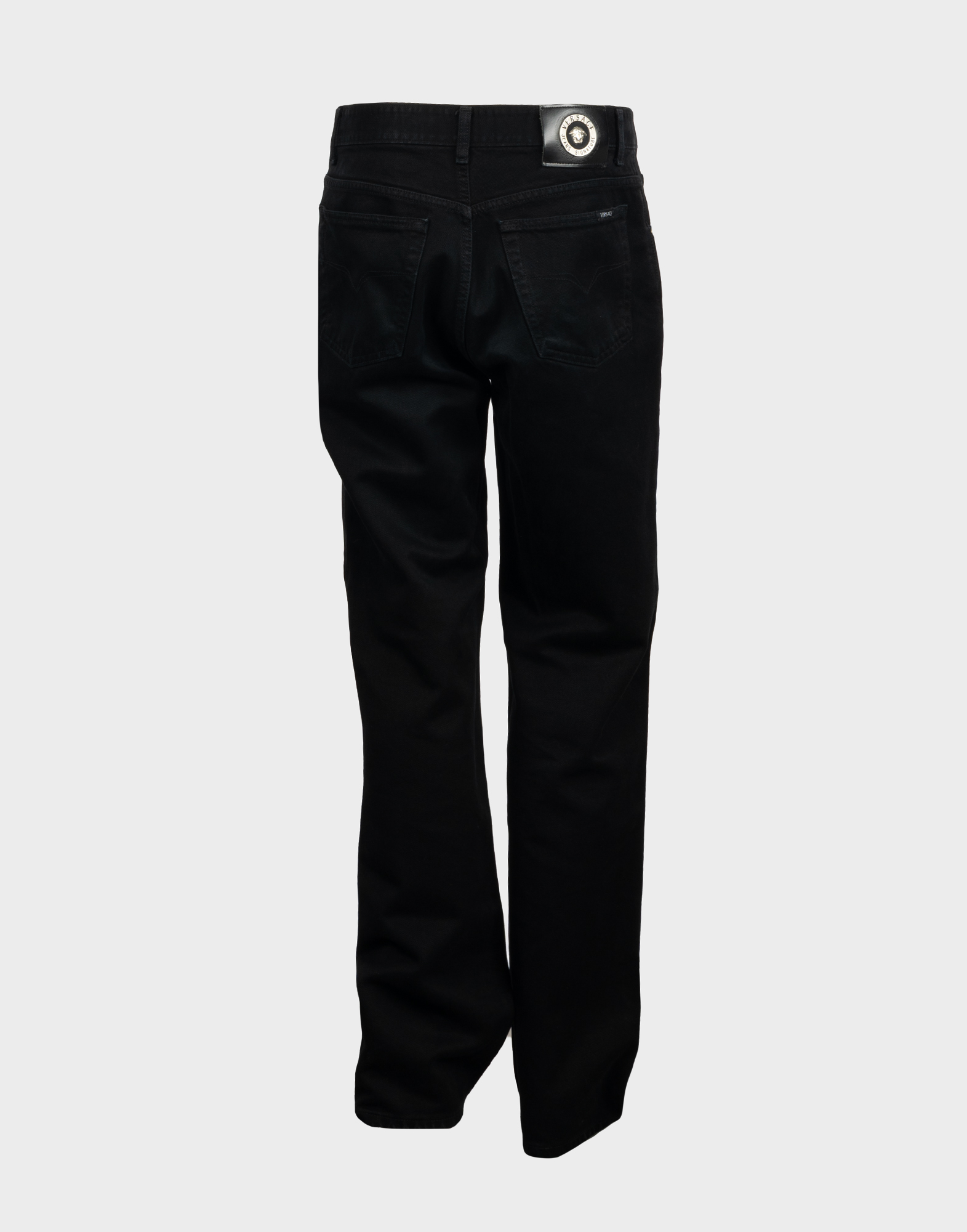 Versace - Black regular fit pants - Image 2